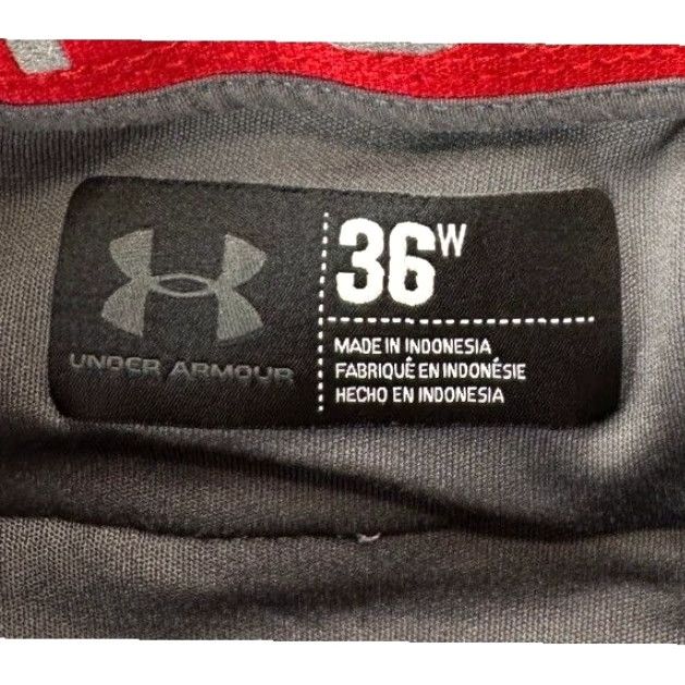 Under Armour Under Armour Pants Mens 36 Grey Logo Chino Straight Leg Golf Athletic Flat Front Size US 36 / EU 52 - 3 Thumbnail