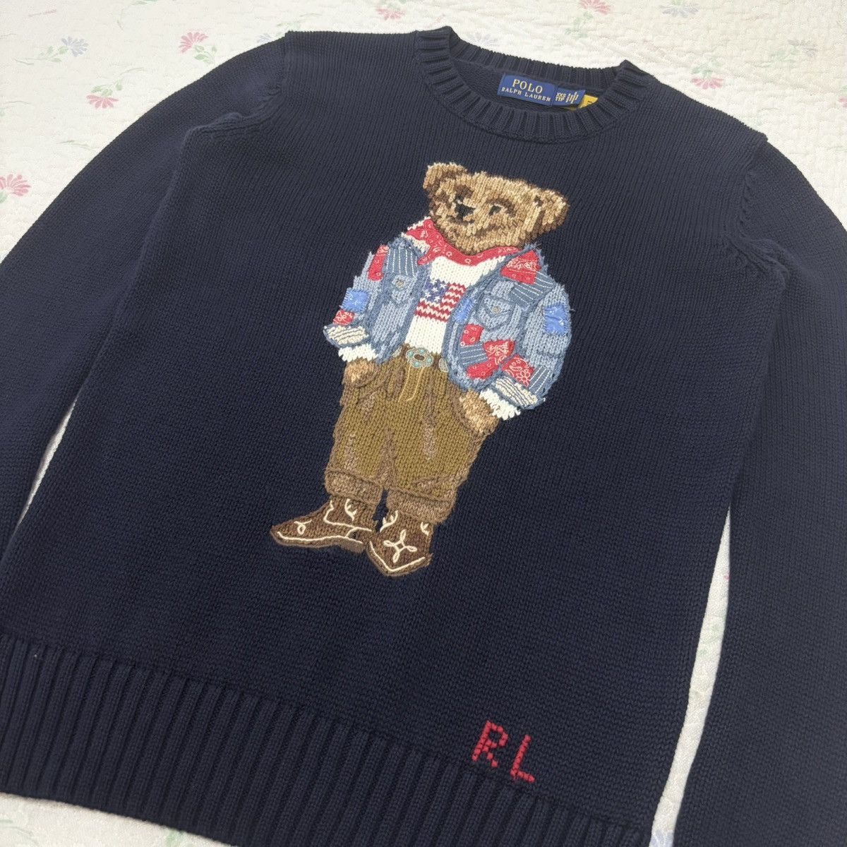 Polo Ralph Lauren Polo Ralph Lauren Bandana Bear Knit Sweater Size XXS / US 00 / IT 34 - 4 Thumbnail