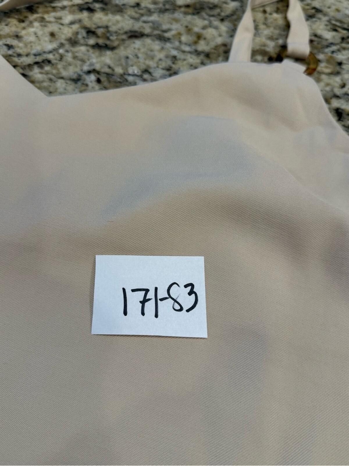 Topshop TOPSHOP cream neutral tank top adjustable straps SZ 10 Size L / US 10 / IT 46 - 10 Thumbnail