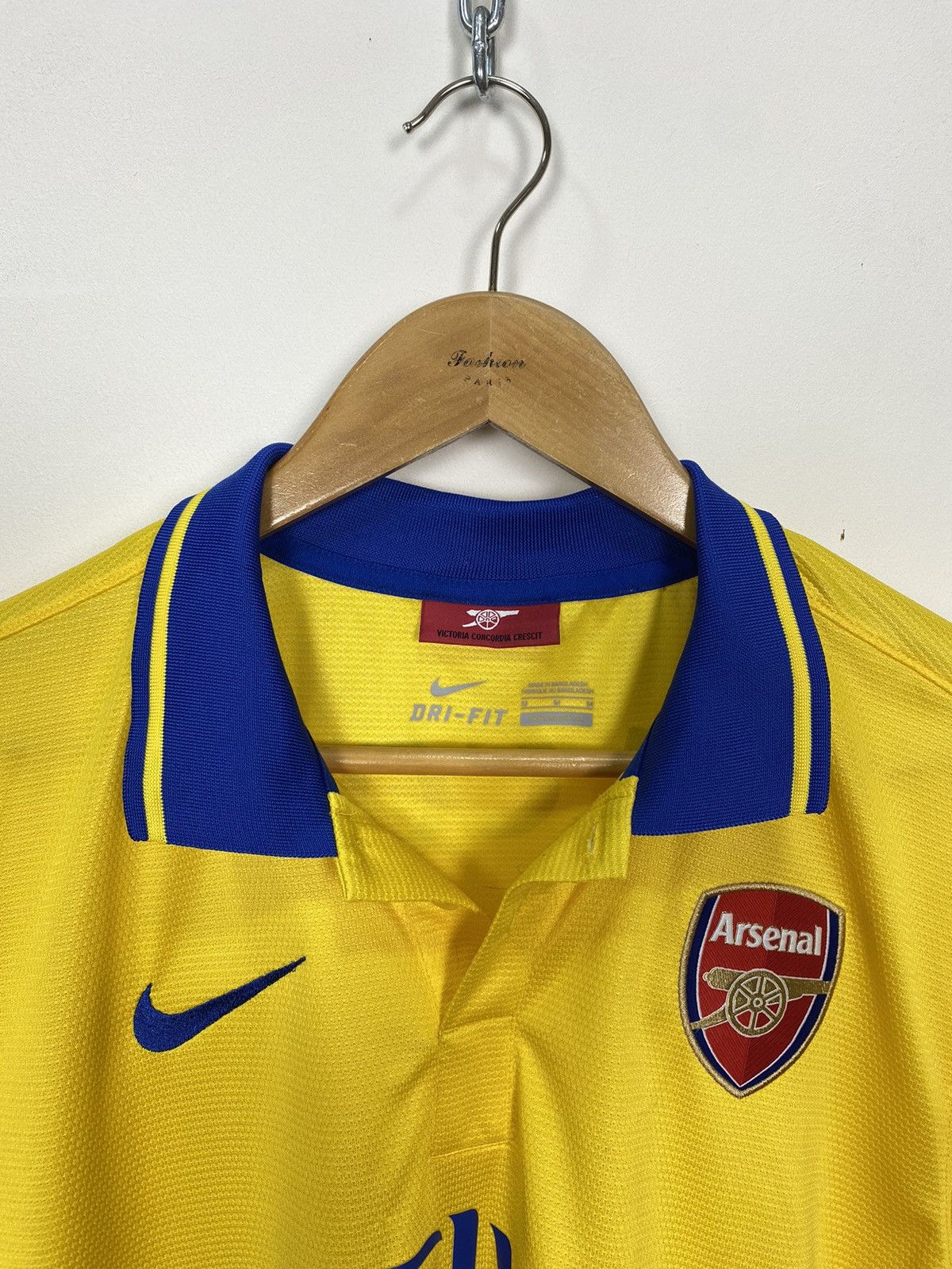Vintage Arsenal 2013 2014 Away Jersey Shirt Nike #14 Walcott Yellow Size US M / EU 48-50 / 2 - 3 Thumbnail