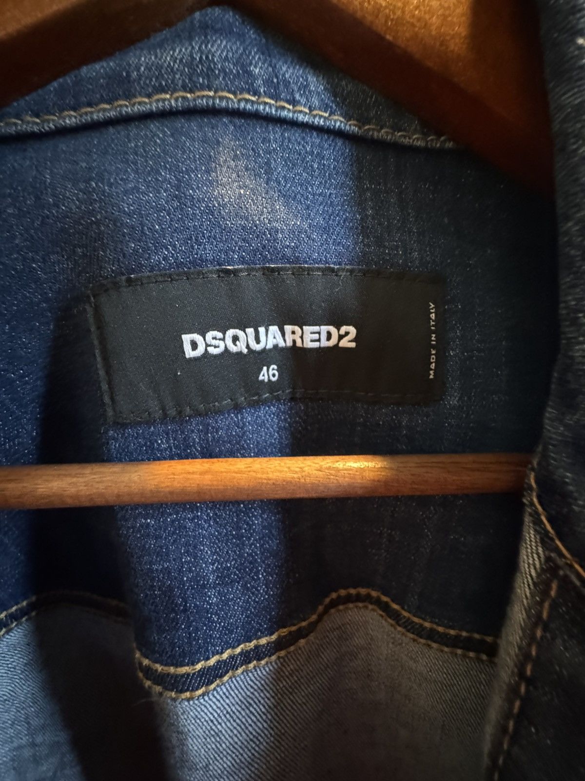 Dsquared2 Dsquared2 Denim Jacket with light denim bottom. Size US S / EU 44-46 / 1 - 6 Thumbnail