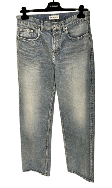 Balenciaga o1s1rm1024 Denim Pant in Blue Size US 32 / EU 48 - 1 Preview