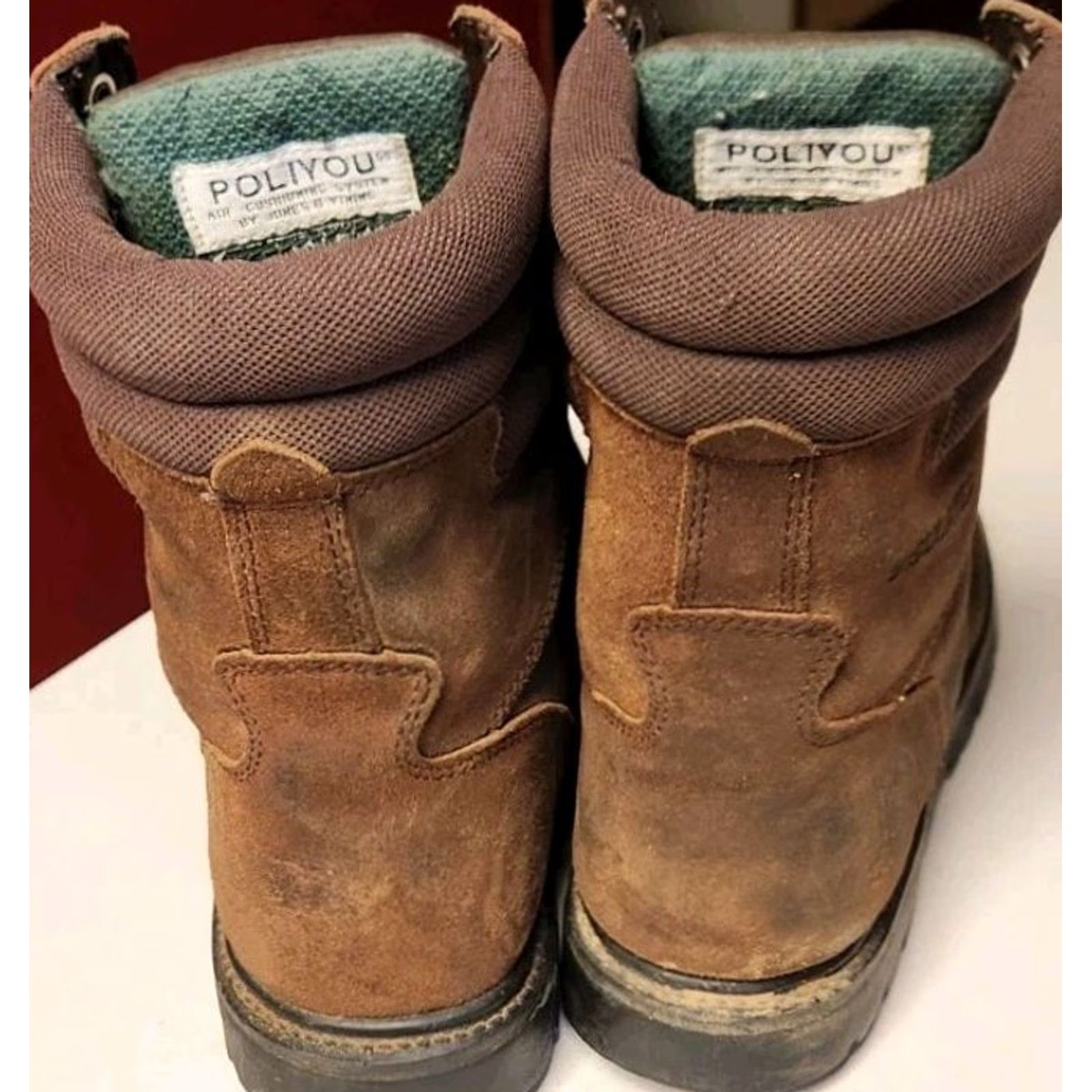 Vintage Brahma Poliyou Boots Mens 10.5 Brown Slip And Oil Resistant Lace Up Work Lace Up Boots Mens 10.5 Brown Slip And Oil Resistant Lace Up Work Lace Up Size US 11 / EU 44 - 7 Thumbnail