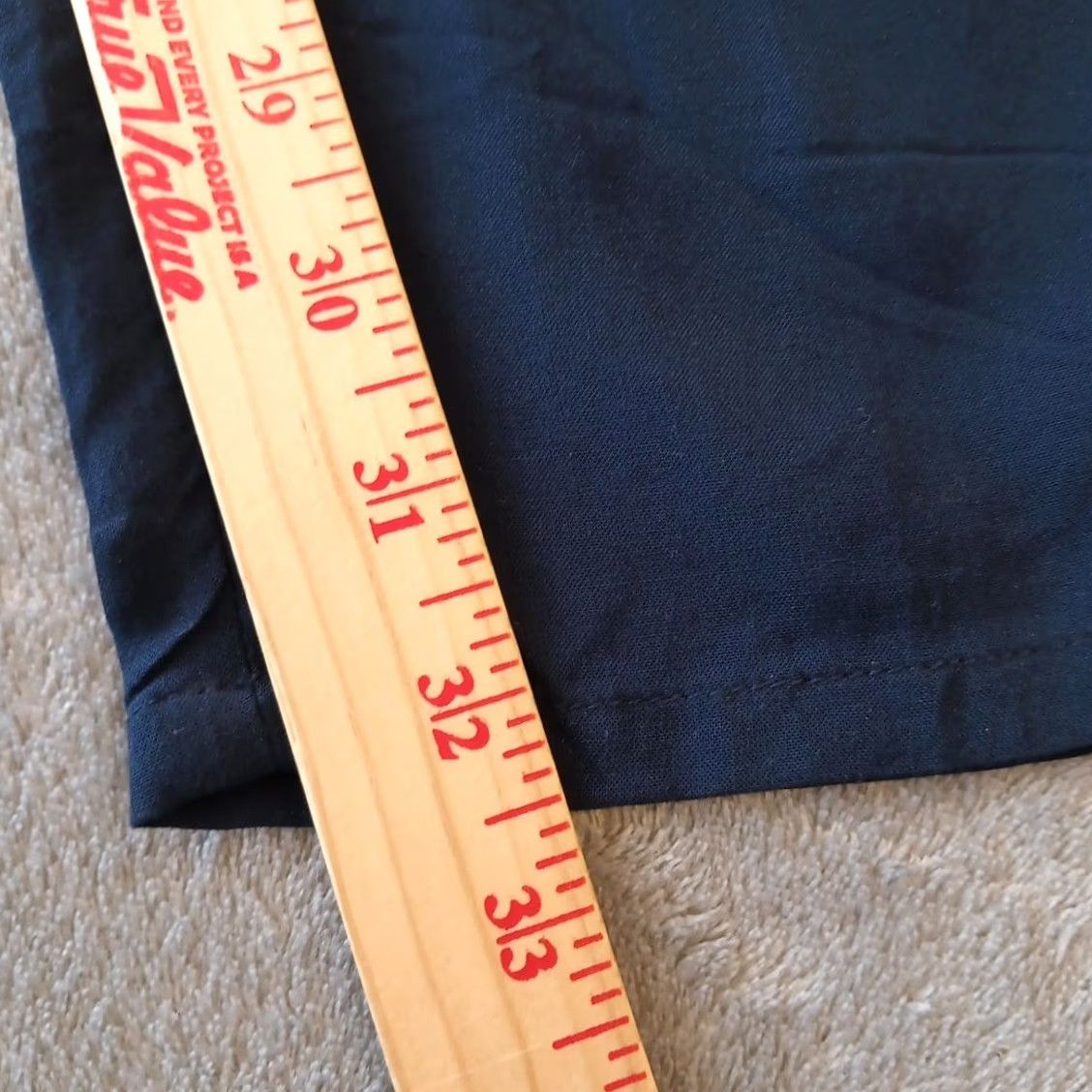 Vintage Maurices Ankle Pants Womens XL Blue Lightweight Belted Pockets Regular Inseam 32.5 in Pockets Size 40" / US 18 - 5 Thumbnail