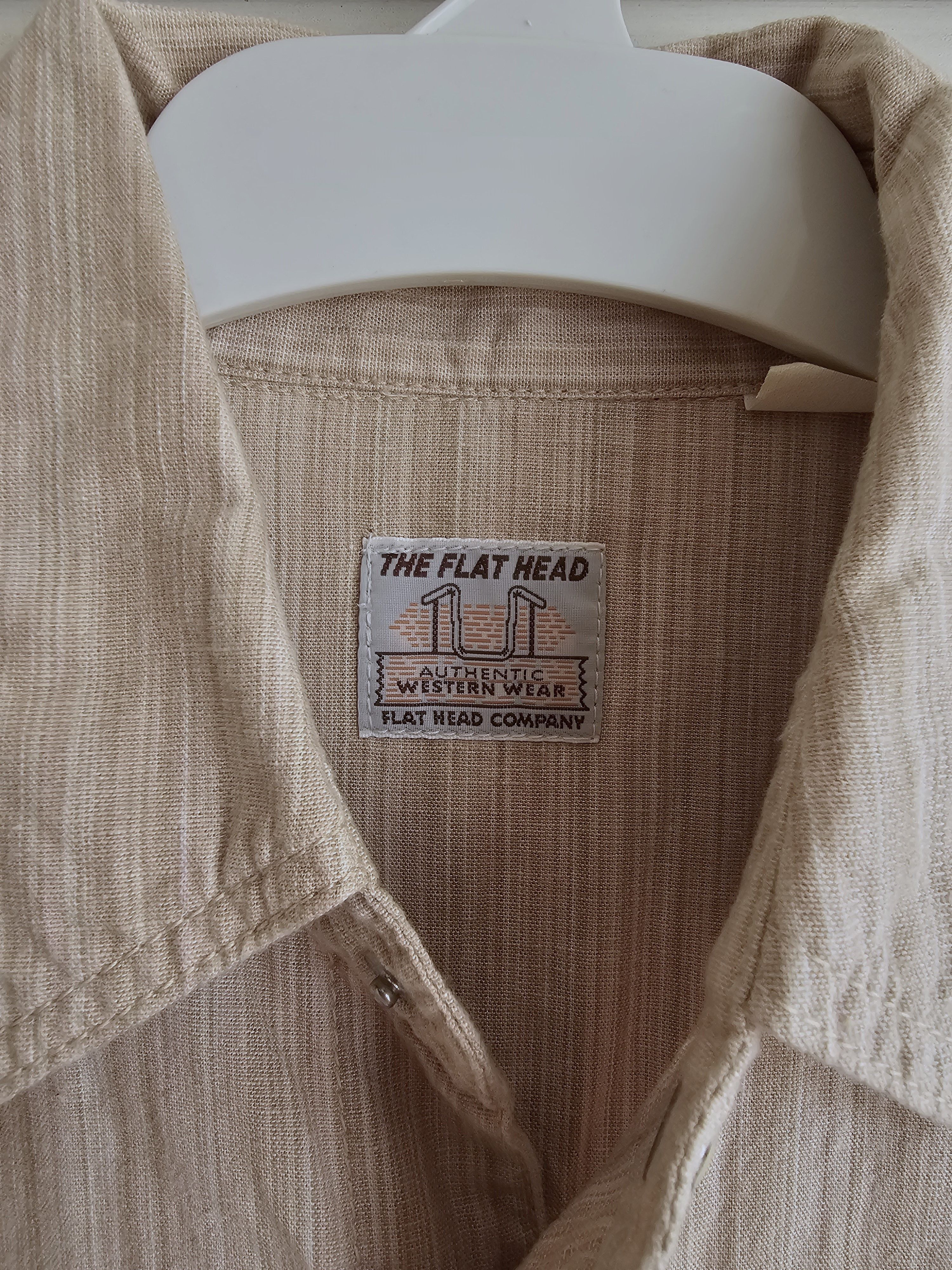 The Flat Head The Flat Head Long Sleeve Pearl Snap Brown Size US S / EU 44-46 / 1 - 6 Thumbnail