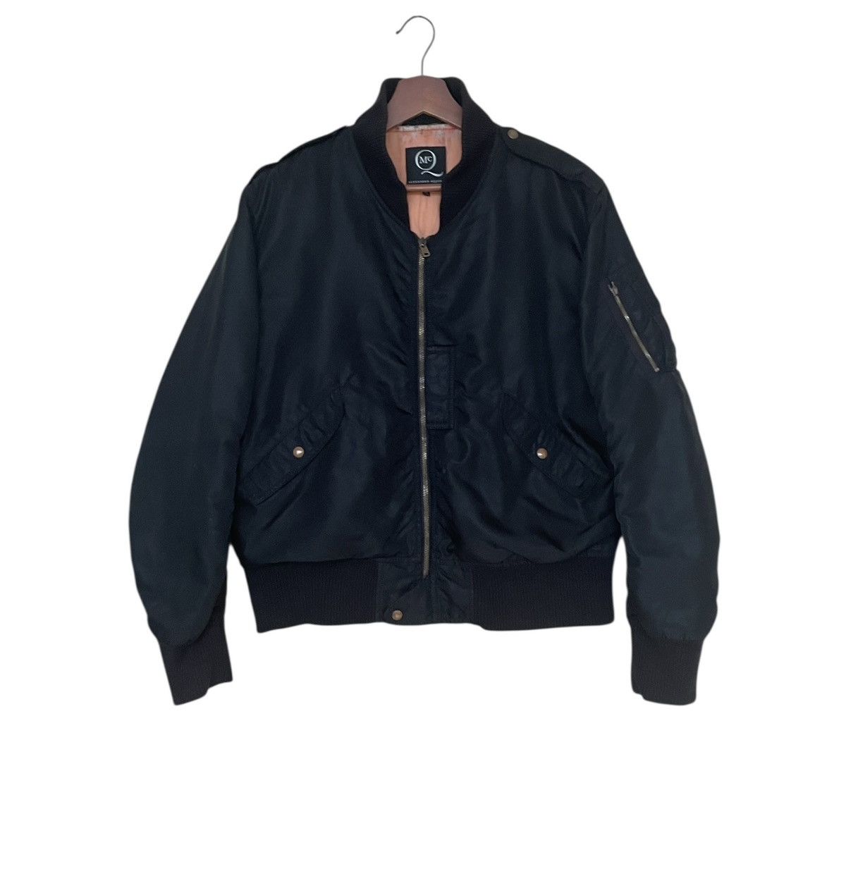 Alexander McQueen × Vintage Vintage Brand Alexander McQueen MA-1 Flight Jacket 1990s Size US M / EU 48-50 / 2 - 1 Thumbnail