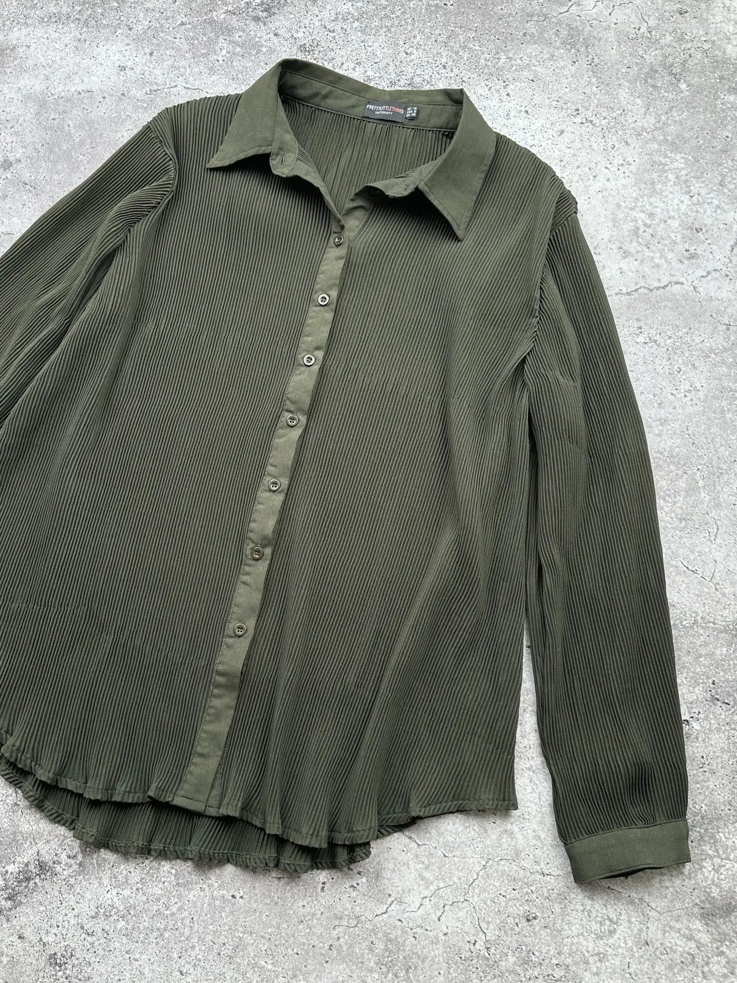 Japanese Brand Vintage Pleated Blouse C510(V239) Size M / US 6-8 / IT 42-44 - 3 Thumbnail