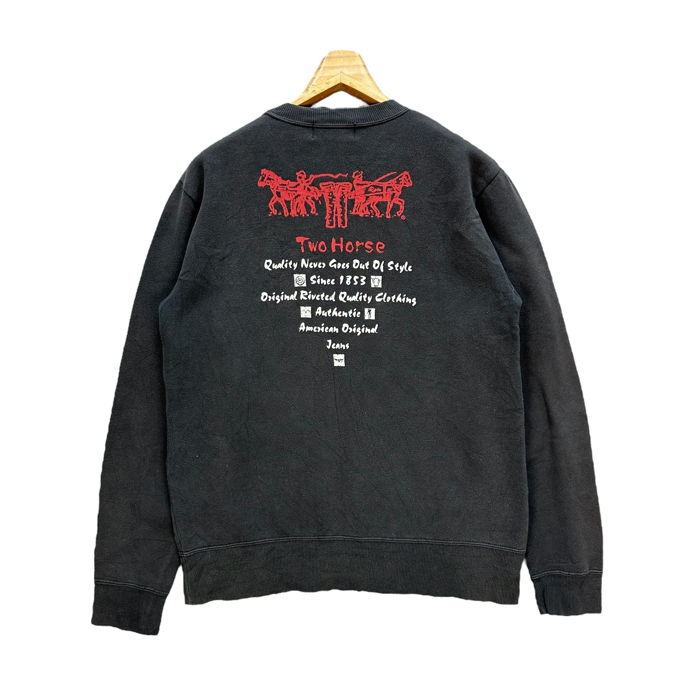 Levi's LEVIS RedTab Two Horse Big Logo Crewneck Sweatshirt #A5-0131 Size US M / EU 48-50 / 2 - 1 Thumbnail