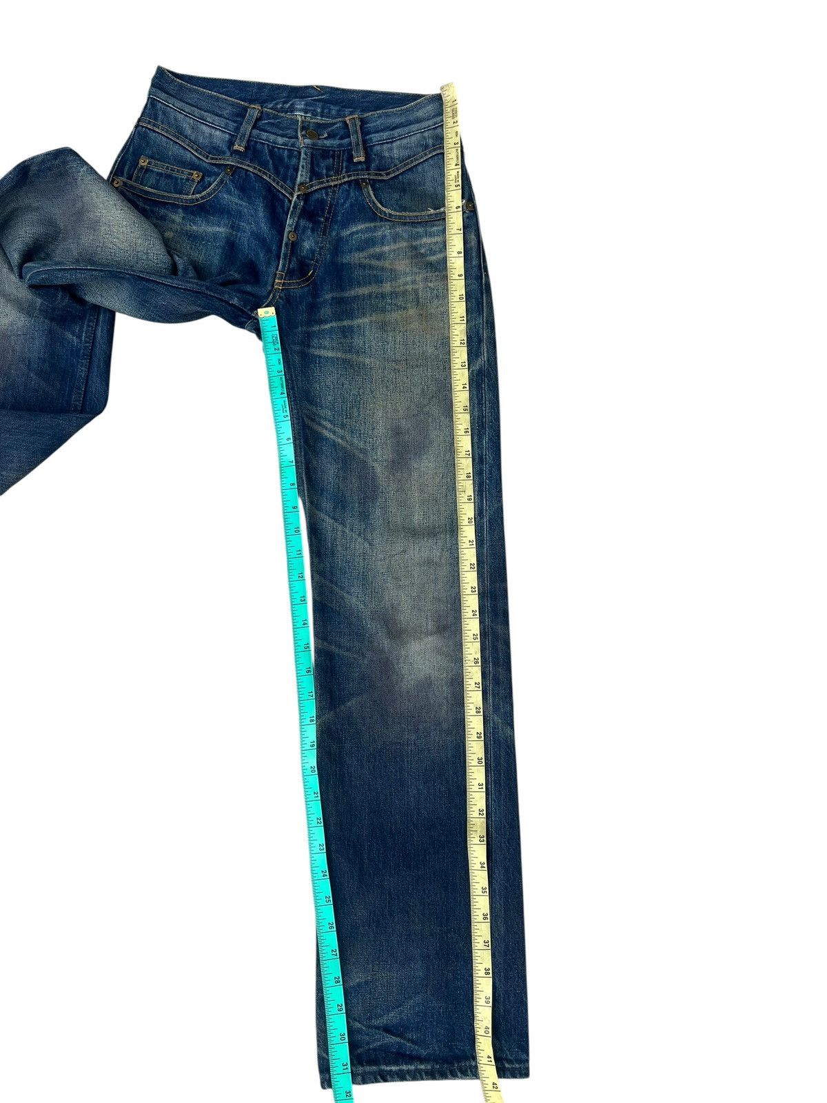 Japanese Brand Gangsterville Glad Hand Japan Dirty Mud Denim Selvedge Jeans Size US 28 / EU 44 - 5 Thumbnail