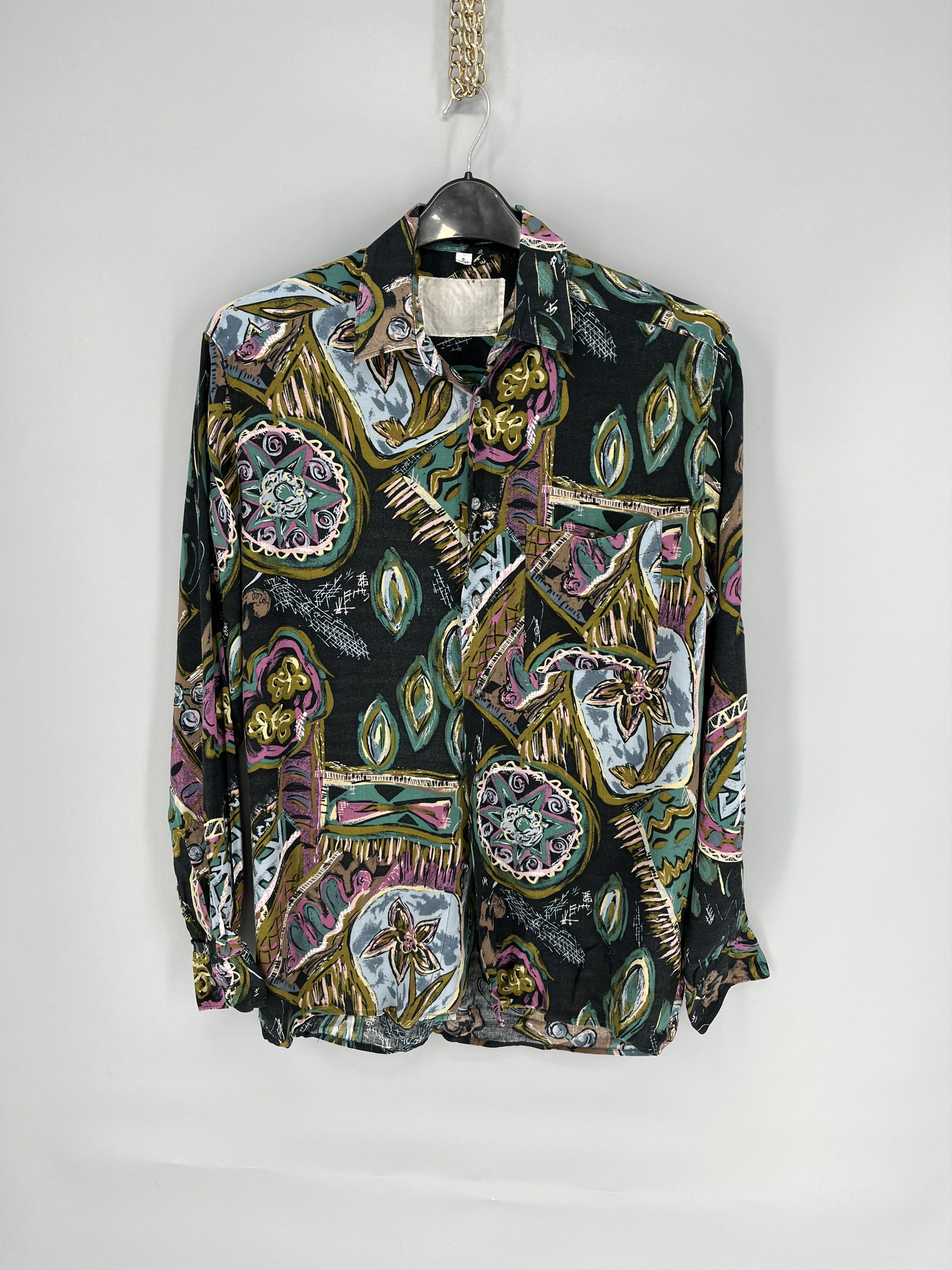Vintage Vintage carmarque Art Streetwear Hawaiian Travis Scott styl Size US S / EU 44-46 / 1 - 1 Thumbnail
