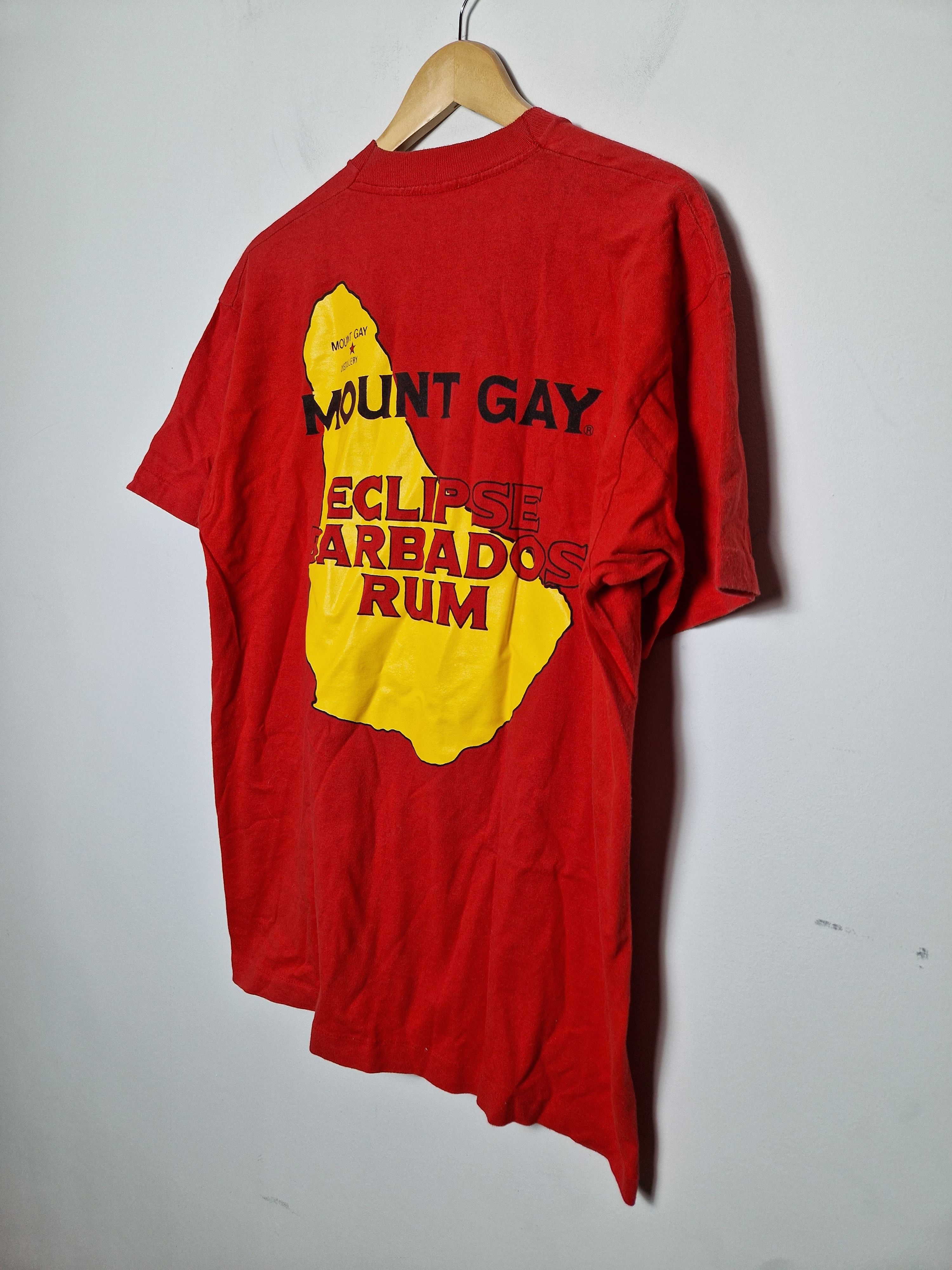 Vintage Mount Gay Barbados Rum Made in USA vintage single stitch tee Size US XL / EU 56 / 4 - 2 Thumbnail