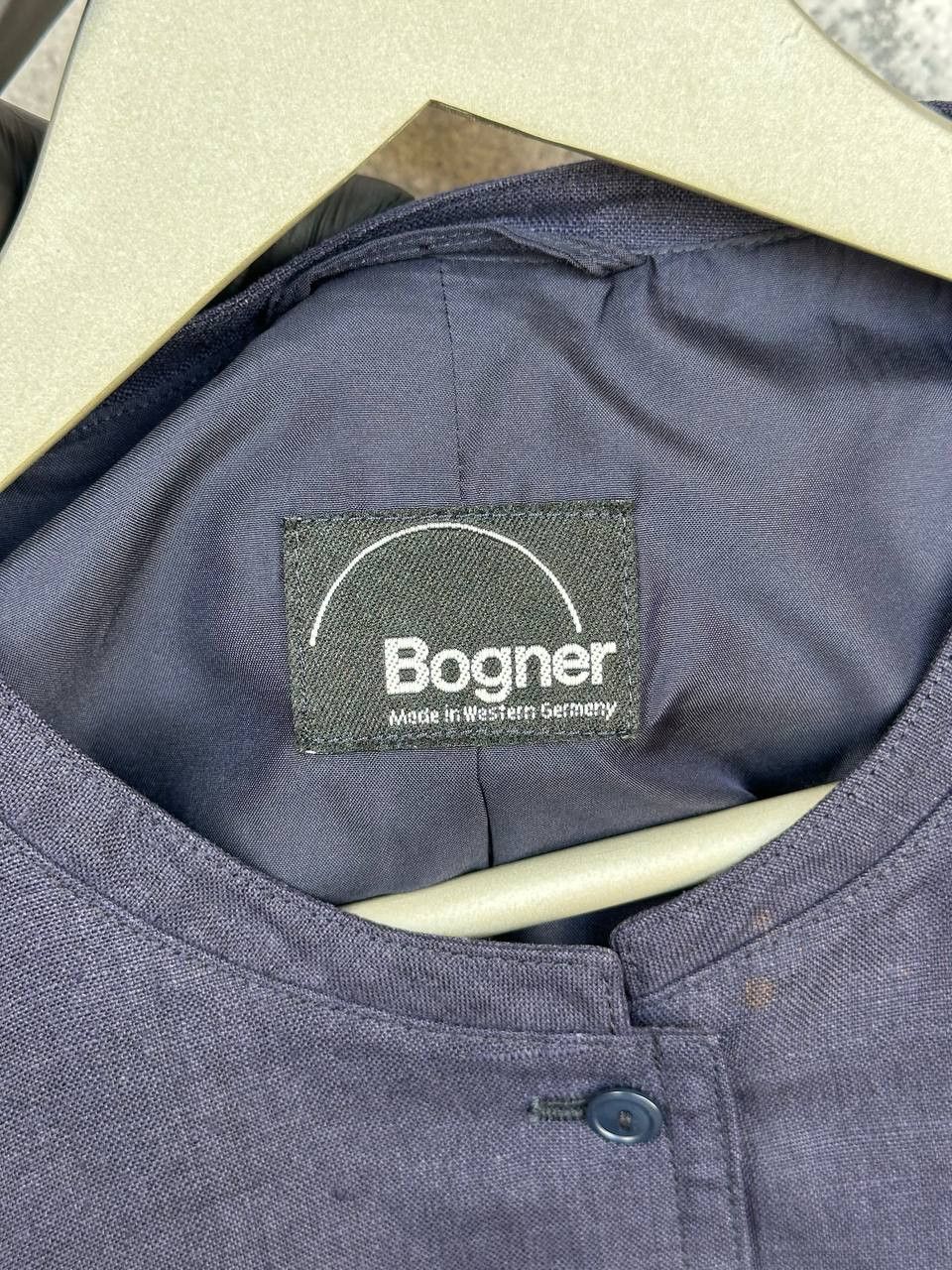 Bogner Bogner Linen Blend Collarless Jacket Made In Western Germany Size XL / US 12-14 / IT 48-50 - 13 Thumbnail