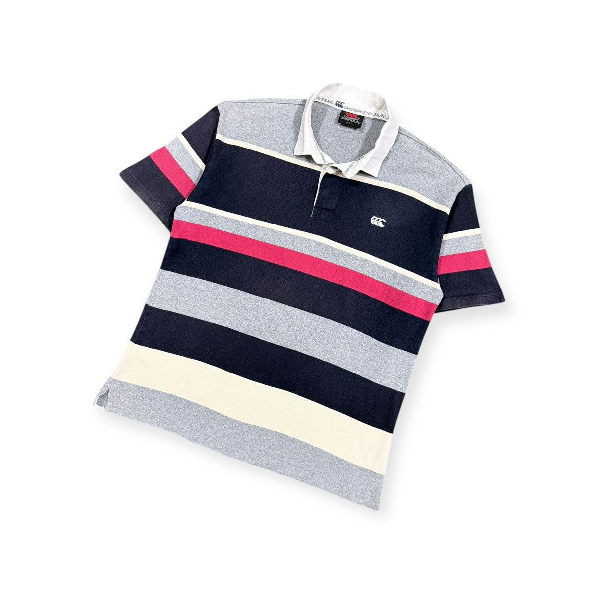 Canterbury of New Zealand Vtg 🔥Canterburry Of New Zealand Polo Rugby Striped Size US L / EU 52-54 / 3 - 6 Thumbnail