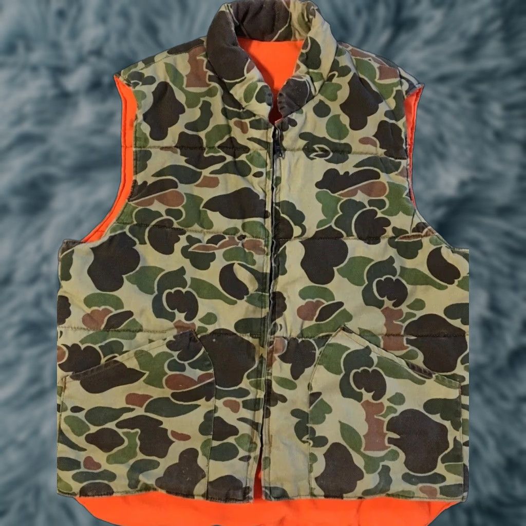 Vintage Vtg 80s Himalayan Faded Distress Camo Puffer Vest S M Army Military Biker Skate Grunge 90s Size US S / EU 44-46 / 1 - 1 Thumbnail