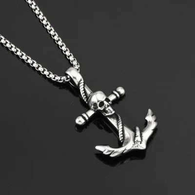 Japanese Brand × Jewelry Skull Anchor Pendant Necklace Size ONE SIZE - 1 Thumbnail