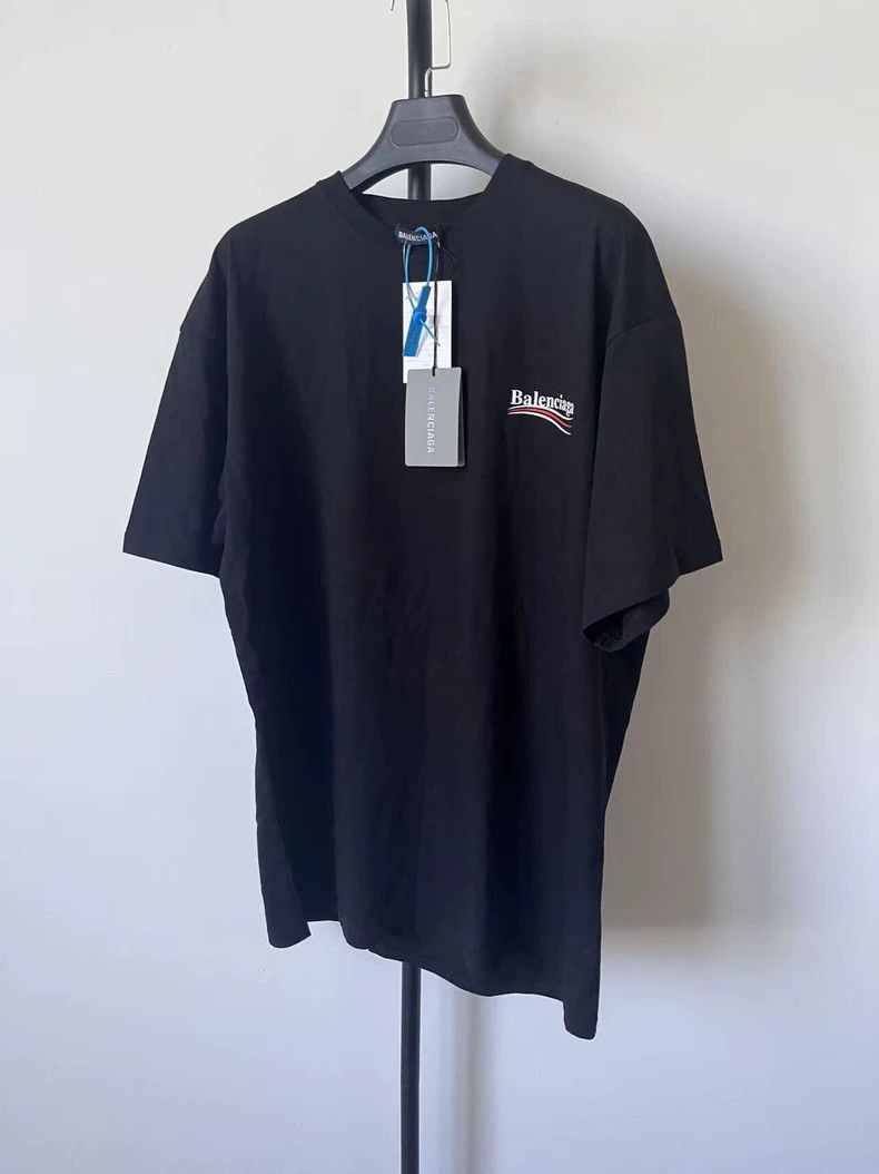 Balenciaga Balenciaga Logo monogram embroidered crew neck short sleev Size M / US 6-8 / IT 42-44 - 1 Thumbnail