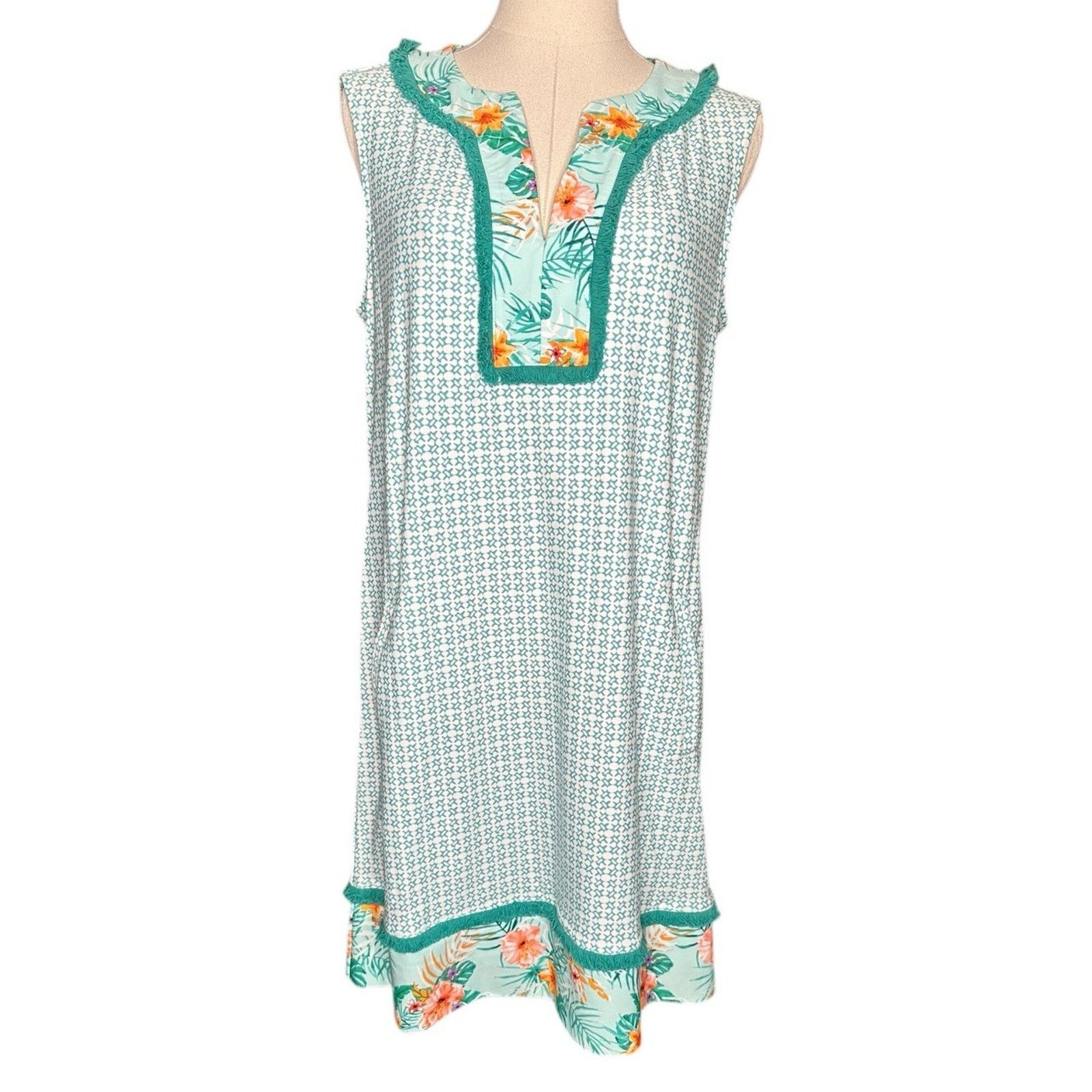 Other Cabana Life Cayman Tunic Beach Dress Tropical Floral UPF 50 Size M / US 6-8 / IT 42-44 - 2 Thumbnail