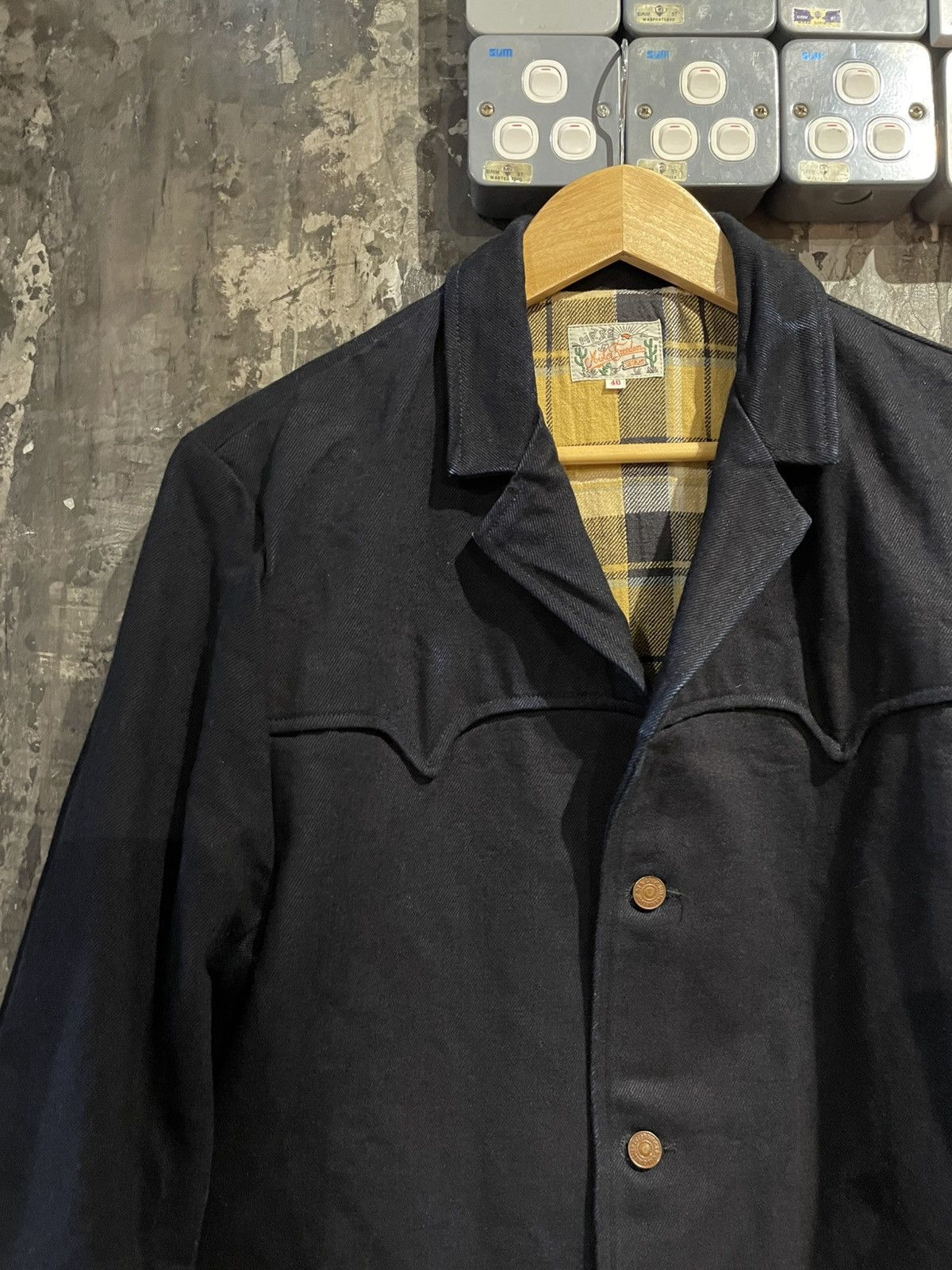 Mister Freedom × Sugar Cane MFSC PIONEER JACKET - MIDNIGHT DENIM Size US L / EU 52-54 / 3 - 2 Thumbnail