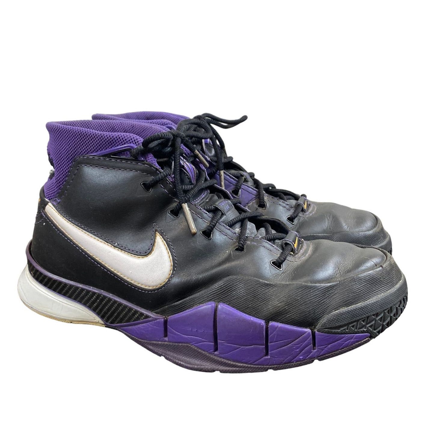 image of Nike Zoom Kobe 1 Blackout Sneakers Shoes Men's 9.5