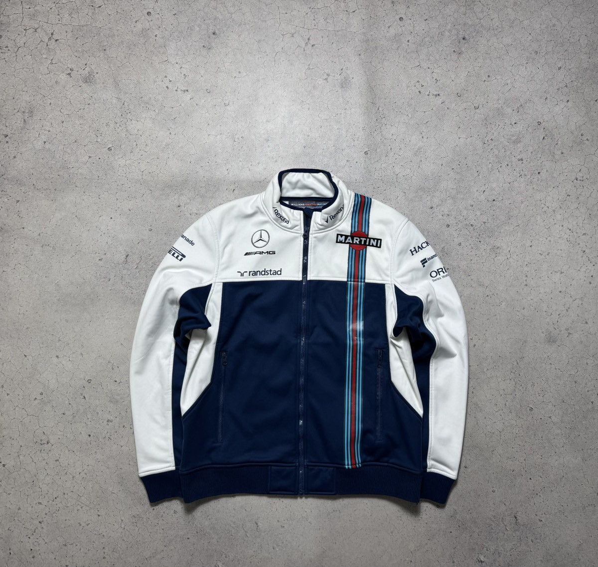 Hackett Hackett London Full Zip Racing Mercedes AMG Soft Shel Jacket Size US L / EU 52-54 / 3 - 2 Thumbnail