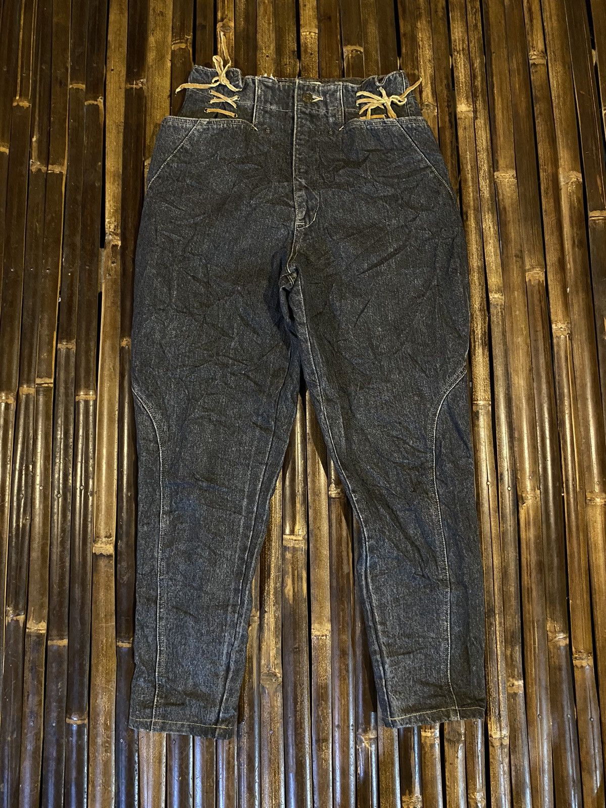 Japanese Brand FIRSTAID BODAGE DENIM PANTS Size 28" / US 6 / IT 42 - 1 Thumbnail