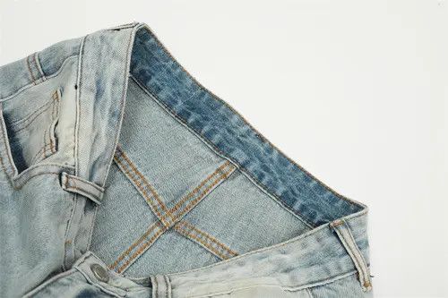 Jean Men's trendy high street washed loose distressed jeans Size US 32 / EU 48 - 4 Thumbnail