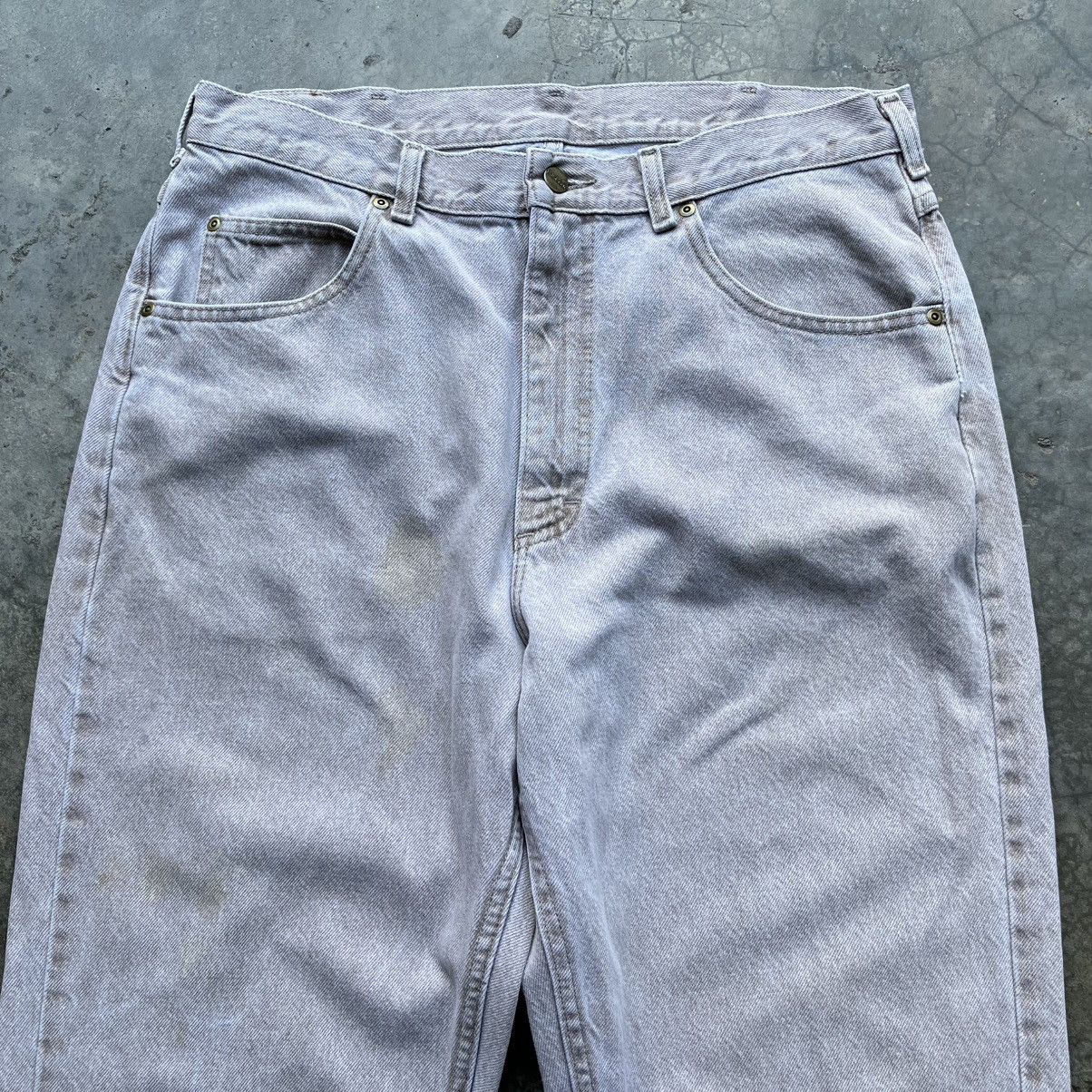 L.L. Bean 90s LL Bean Usa Tapered Denim Jeans Size 35x34 Size US 35 - 3 Thumbnail