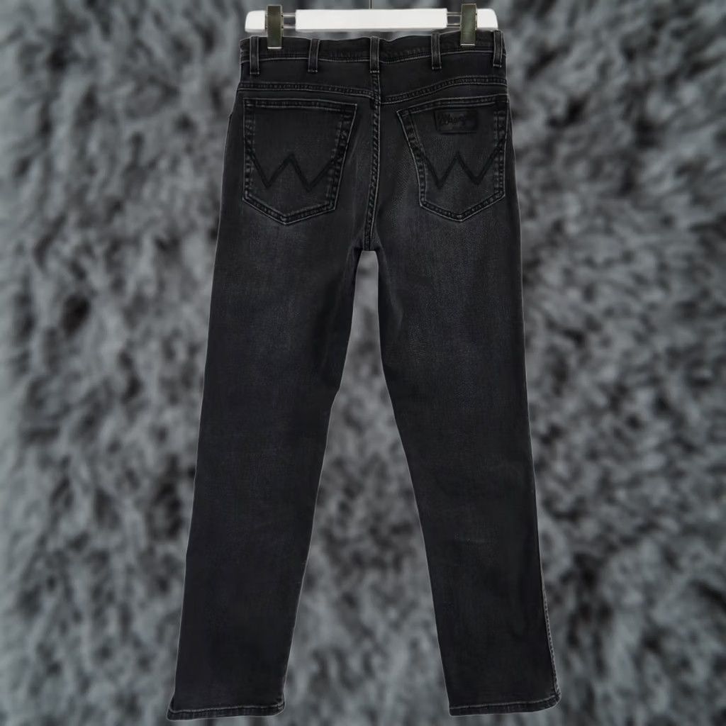 Wrangler WRANGLER Texas Stretch Jeans Men's W32/L32 Washed Black Whiskered Faded Zip Fly Size US 32 / EU 48 - 1 Thumbnail