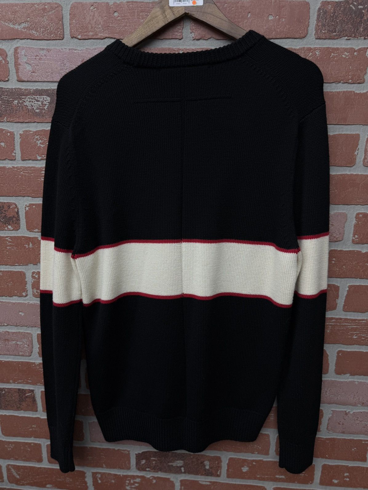Givenchy Givenchy Red White and Black Knit Sweater Size Medium Men’s Size US M / EU 48-50 / 2 - 19 Thumbnail