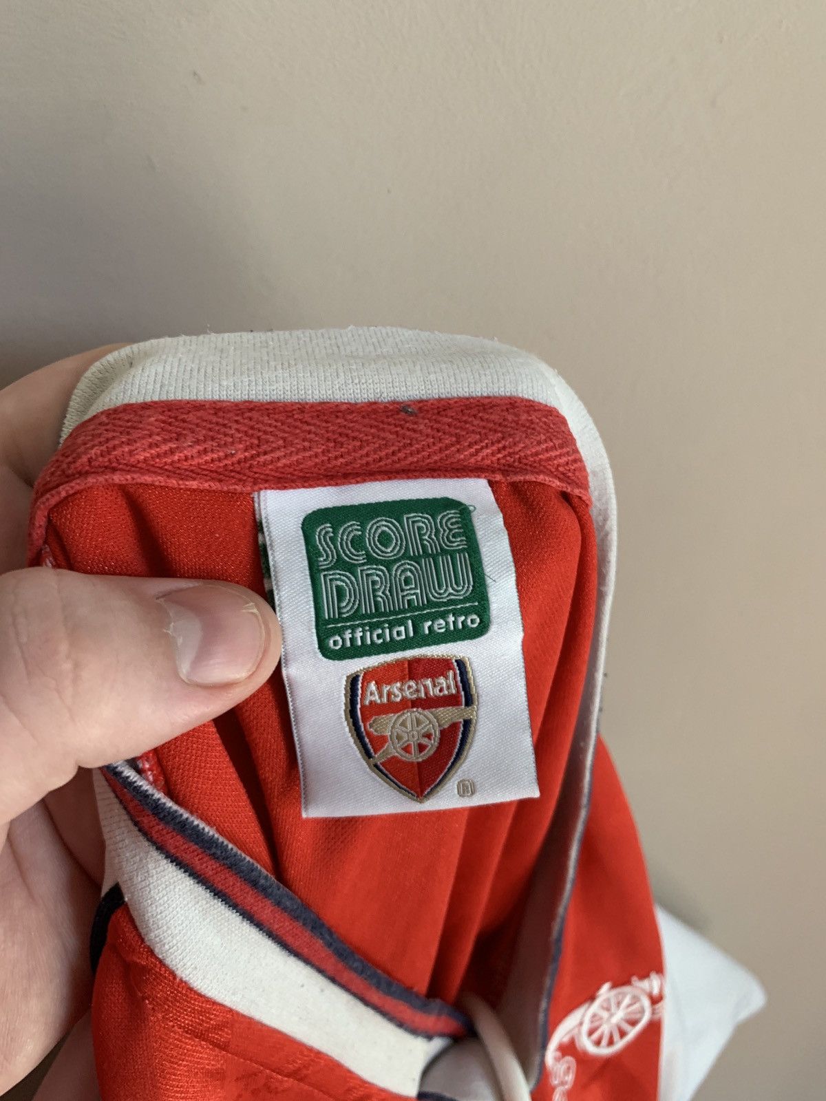 Vintage Arsenal London Home Football Shirt Retro Score Draw Soccer M Size US M / EU 48-50 / 2 - 12 Thumbnail