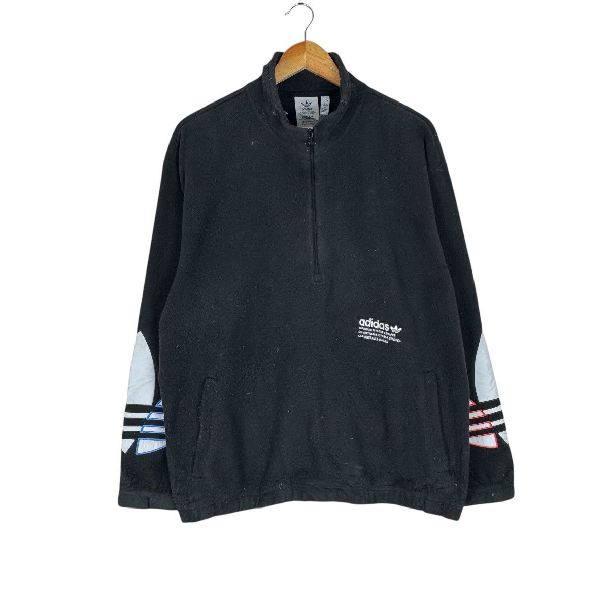 Adidas 🌟ADIDAS PRIME BLUE HALF ZIP FLEECE SWEATER Size US L / EU 52-54 / 3 - 2 Thumbnail