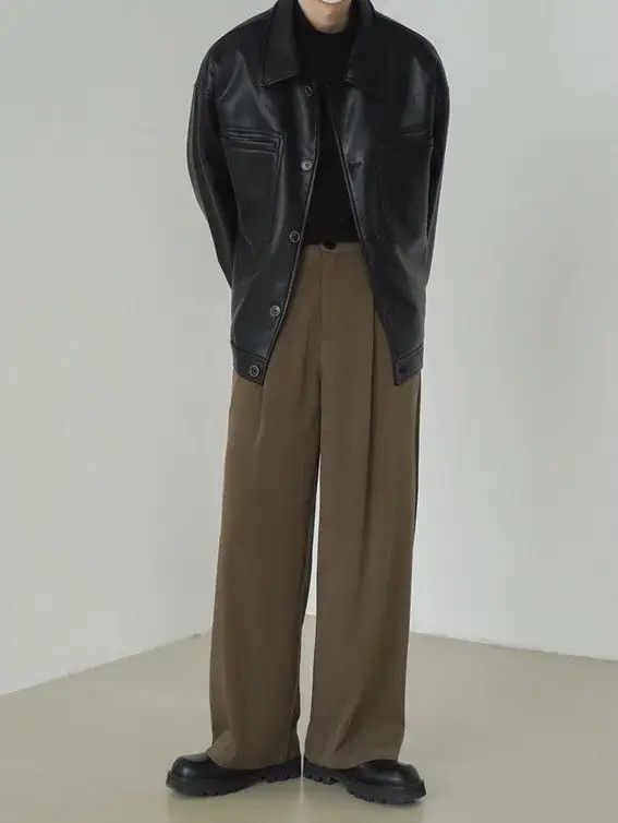Japanese Brand Megumi x Misa Korean fashion retro faux leather jacket Size US XXL / EU 58 / 5 - 4 Thumbnail