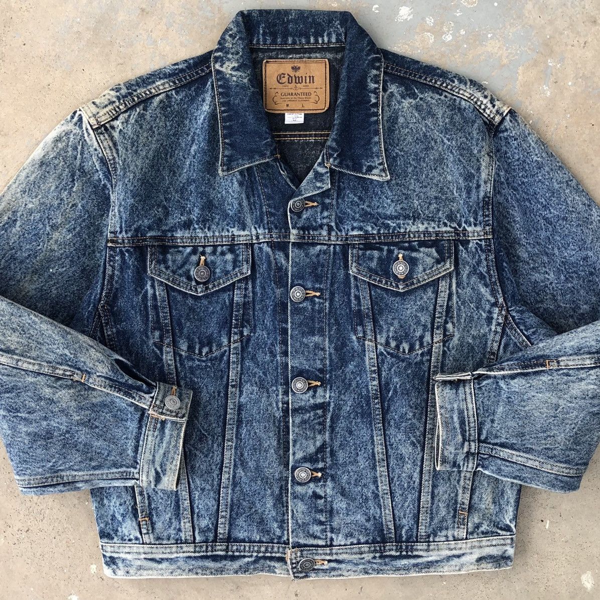 Edwin Vintage Edwin Asid Wash Trucker Denim Jacket Size US M / EU 48-50 / 2 - 2 Thumbnail