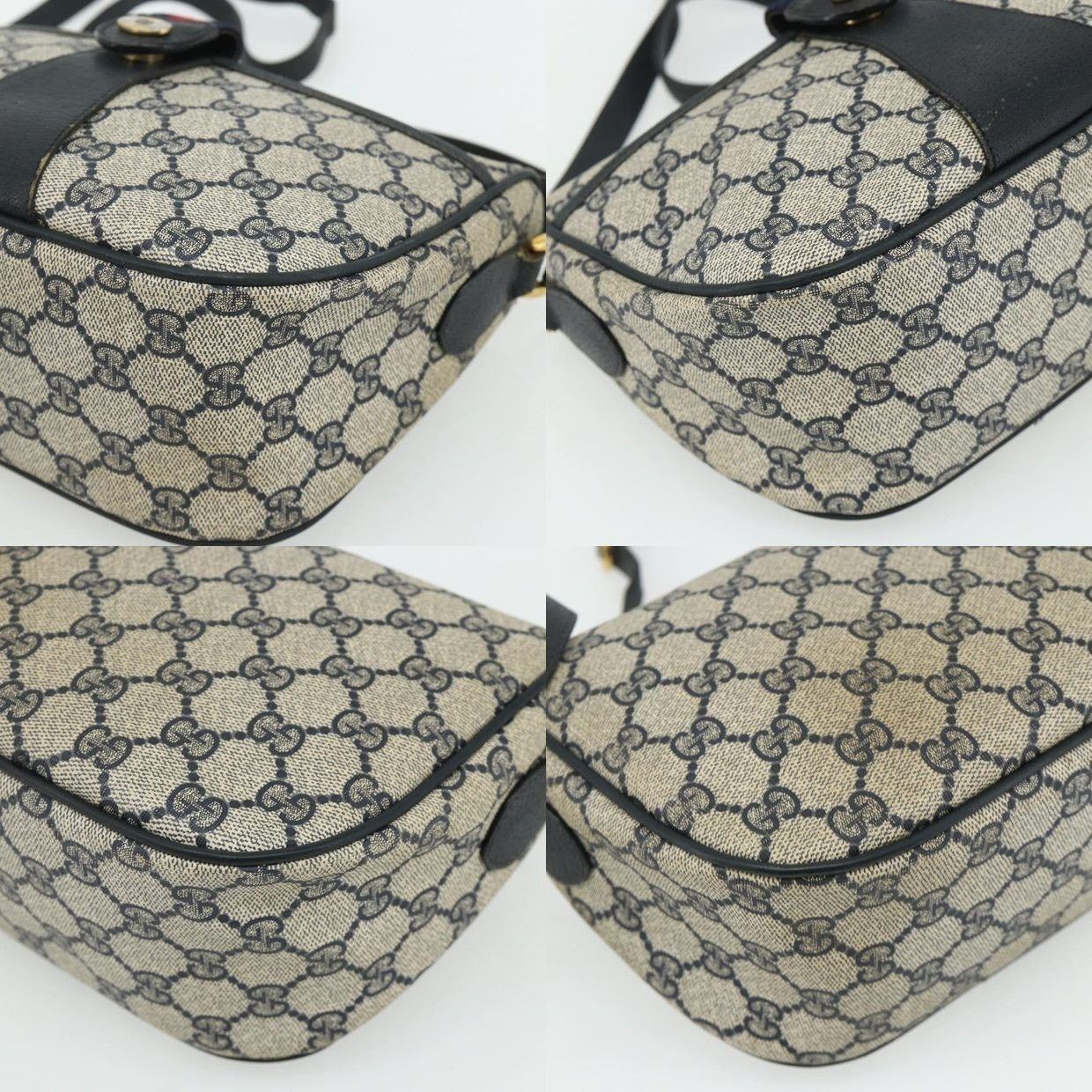 Gucci Gucci GG Supreme Web Shoulder Bag 89 Blue Size ONE SIZE - 9 Thumbnail