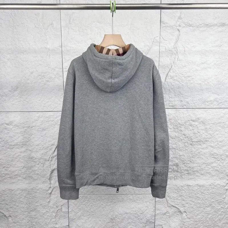 Burberry Burberry Gray Cotton Men's Zip. Size US M / EU 48-50 / 2 - 2 Thumbnail