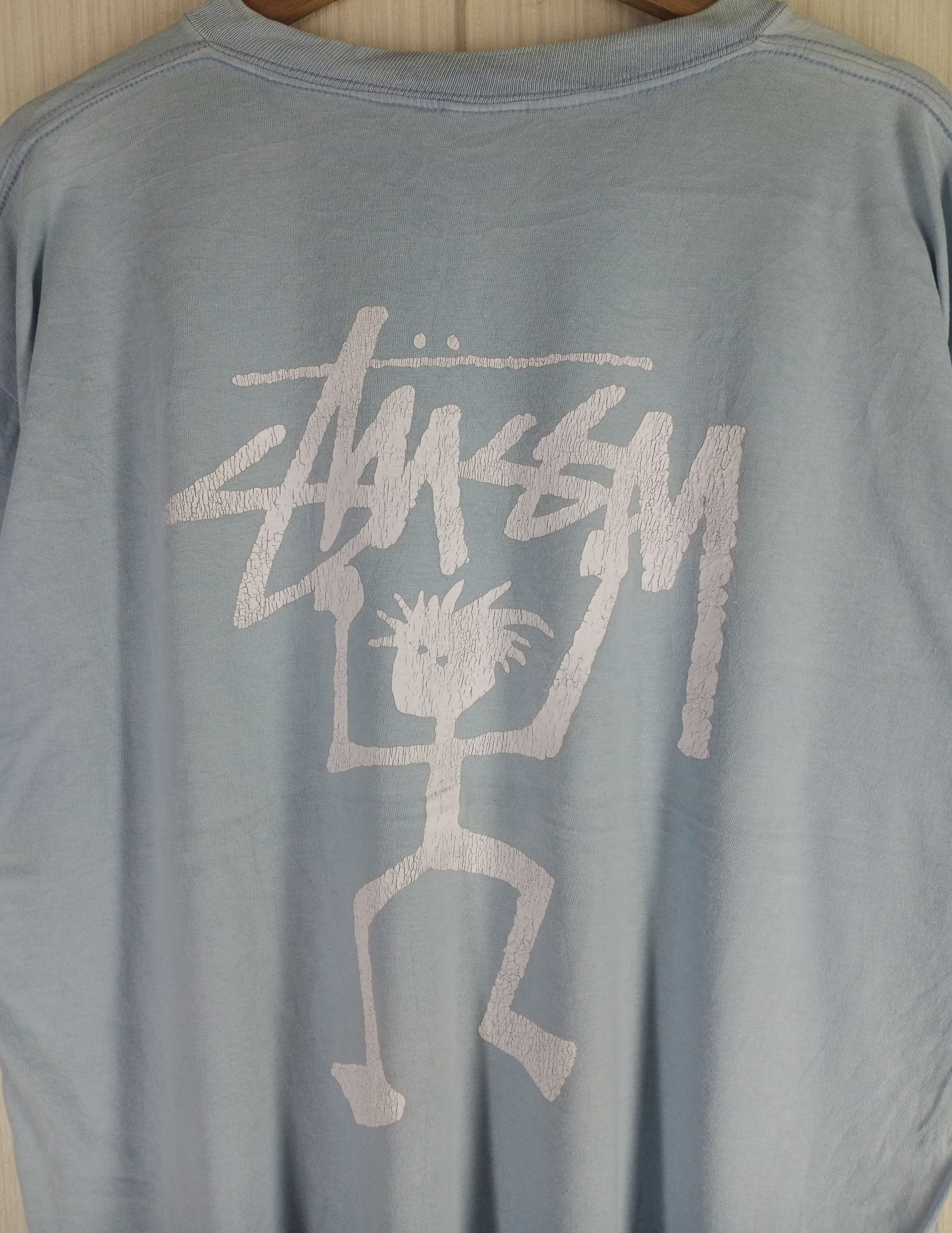 Stussy Very Rare Vintage Stussy 80s Stickman Tshirt Size US L / EU 52-54 / 3 - 4 Thumbnail