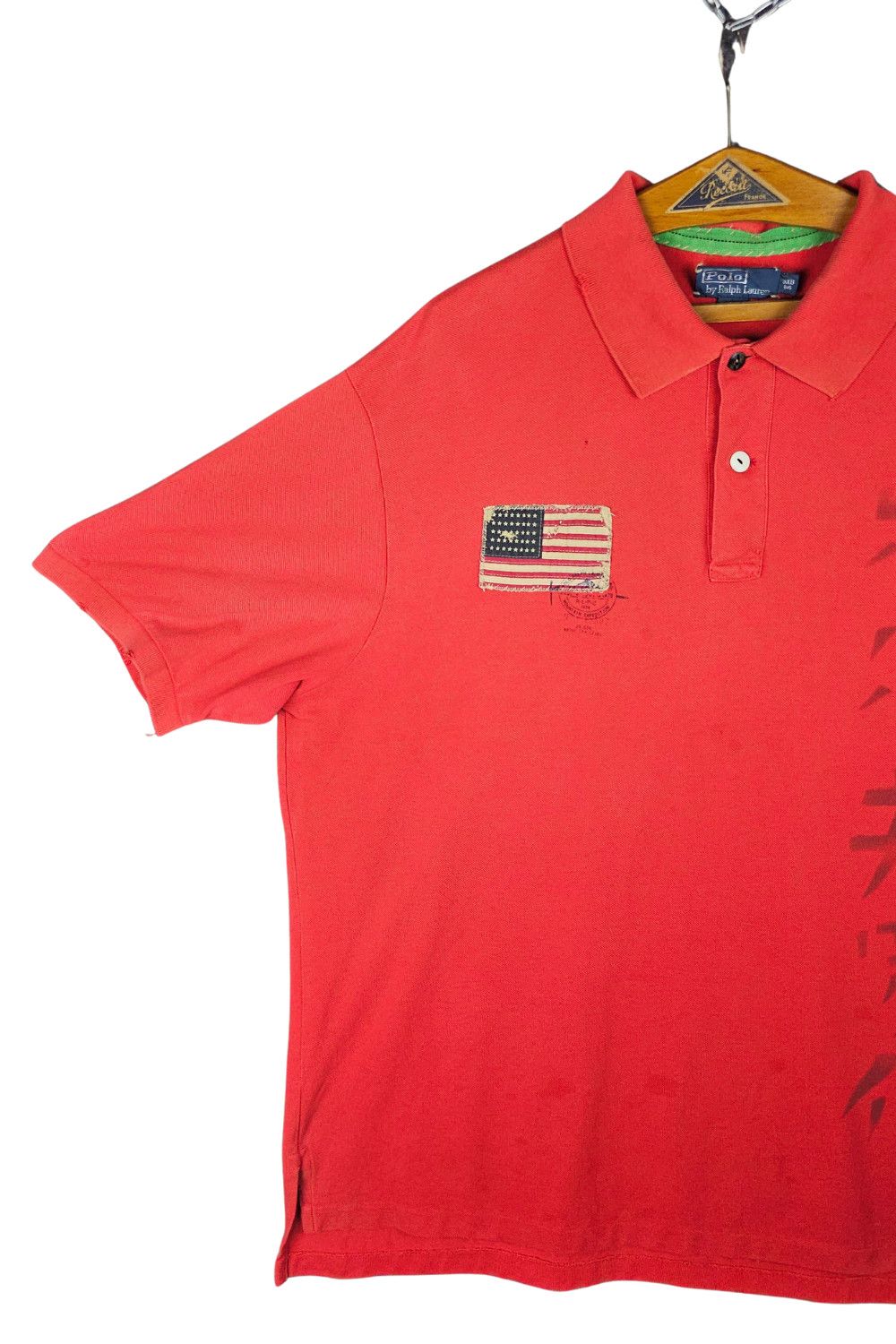 Polo Ralph Lauren PRL 3XB “Expedition / Kanji” Flag Patch Polo - Late 2000s Size US XXL / EU 58 / 5 - 20 Thumbnail