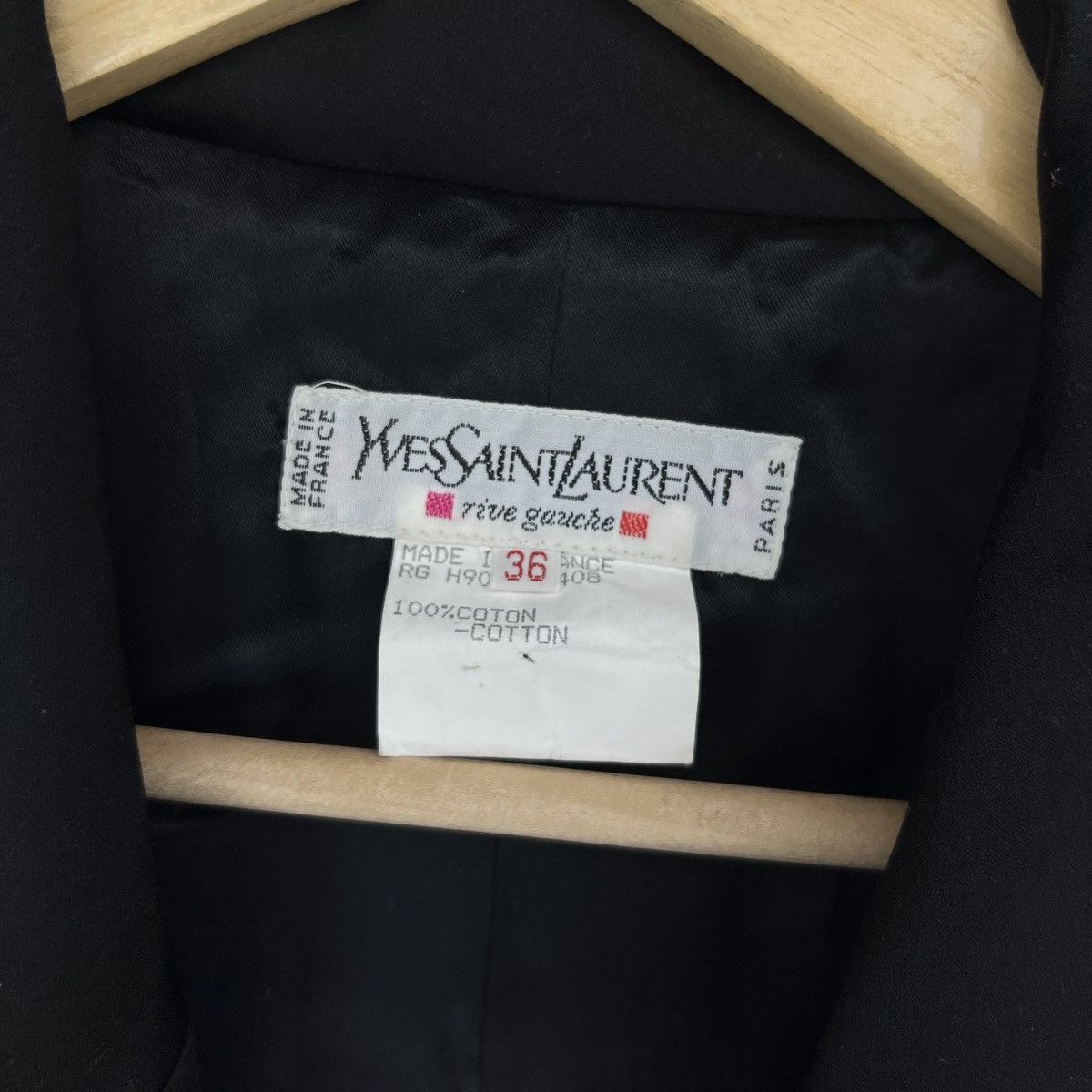Saint Laurent Paris Yves Saint Laurent Paris YSL Vintage Blazer Jacket Wool 90s Size S / US 4 / IT 40 - 5 Thumbnail