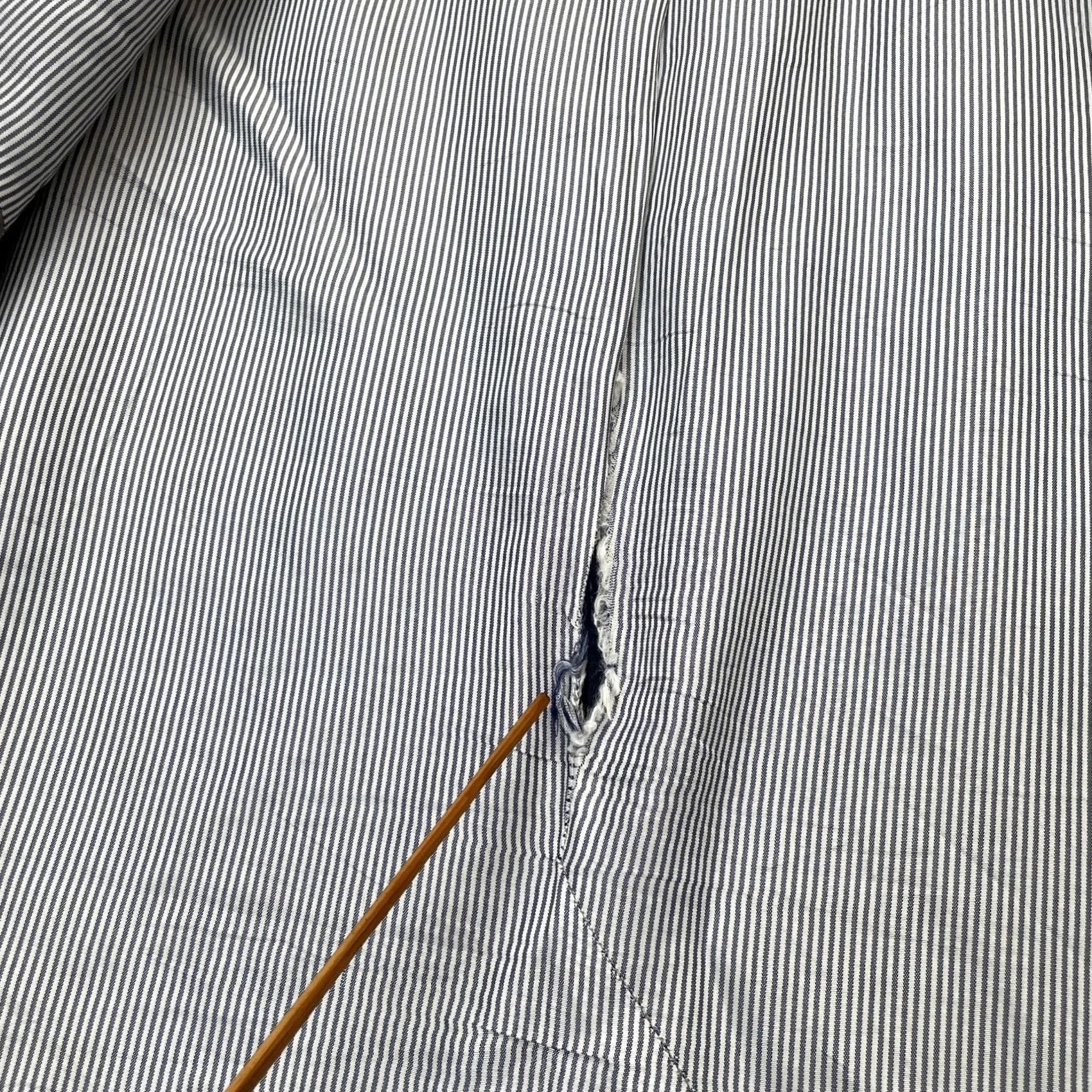 Brooks Brothers Brooks Brothers Mens Blazer Coat Jacket 46R Blue Striped Fitzgerald Explorer 346 Size 46R - 7 Thumbnail