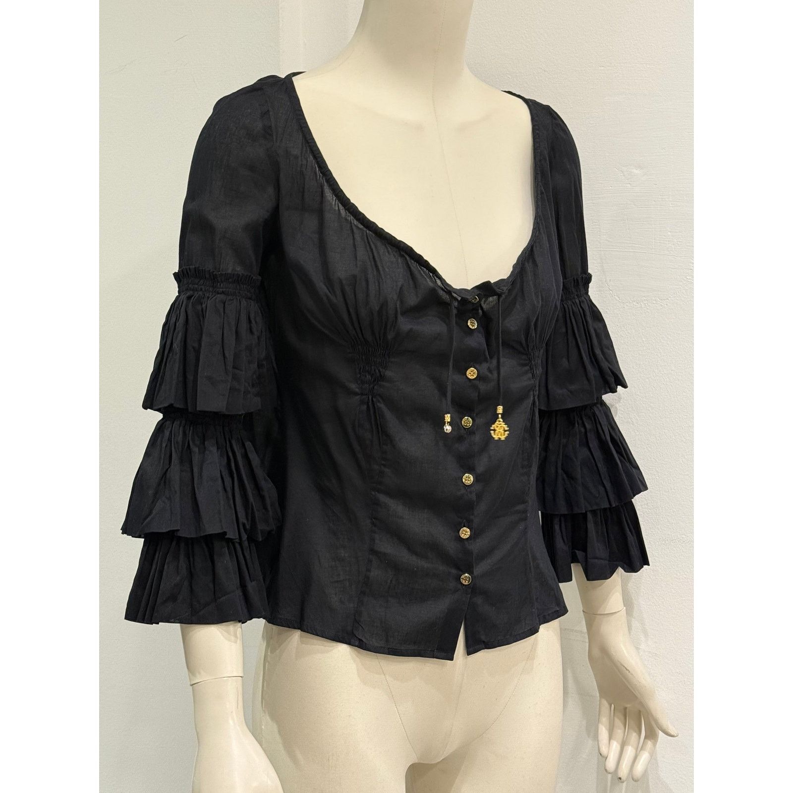 Roberto Cavalli 2000s Roberto Cavalli blouse top Size M / US 6-8 / IT 42-44 - 2 Thumbnail