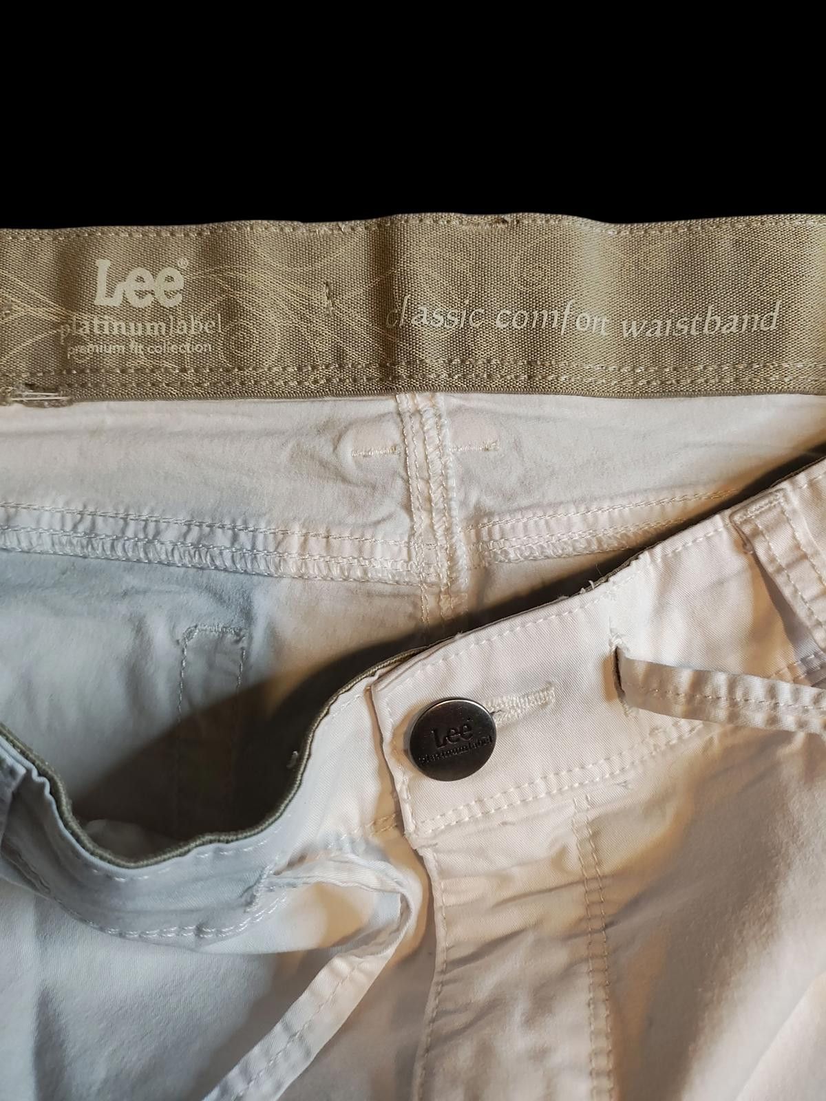 Lee Lee Platinum Label Women's Casual White Shorts, Size 14 M Size 34" / US 12 / IT 48 - 2 Thumbnail