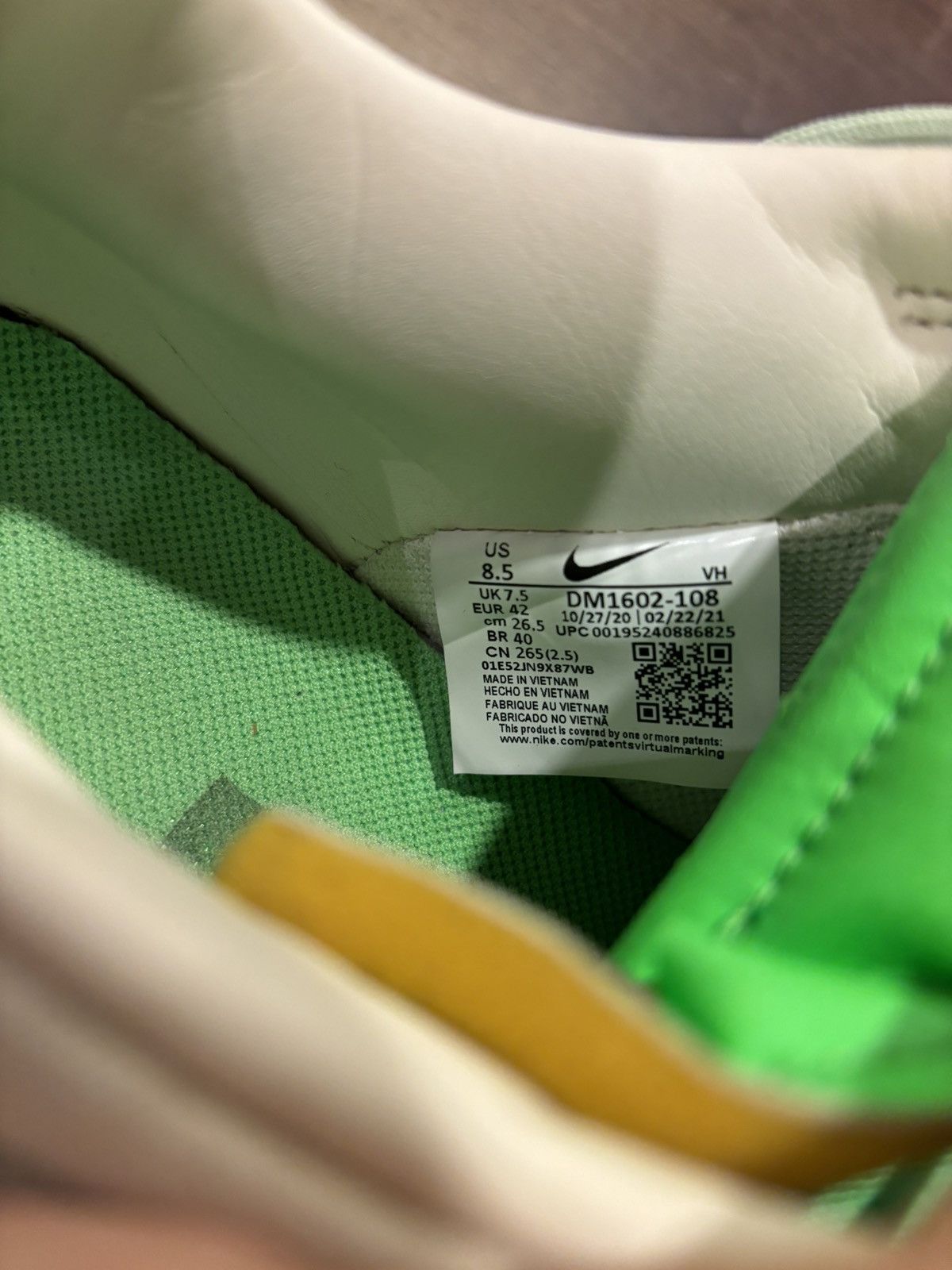 Nike × Off-White Nike Dunk Low Off-White ‘Lot 7’ Size US 8.5 / EU 41-42 - 8 Thumbnail