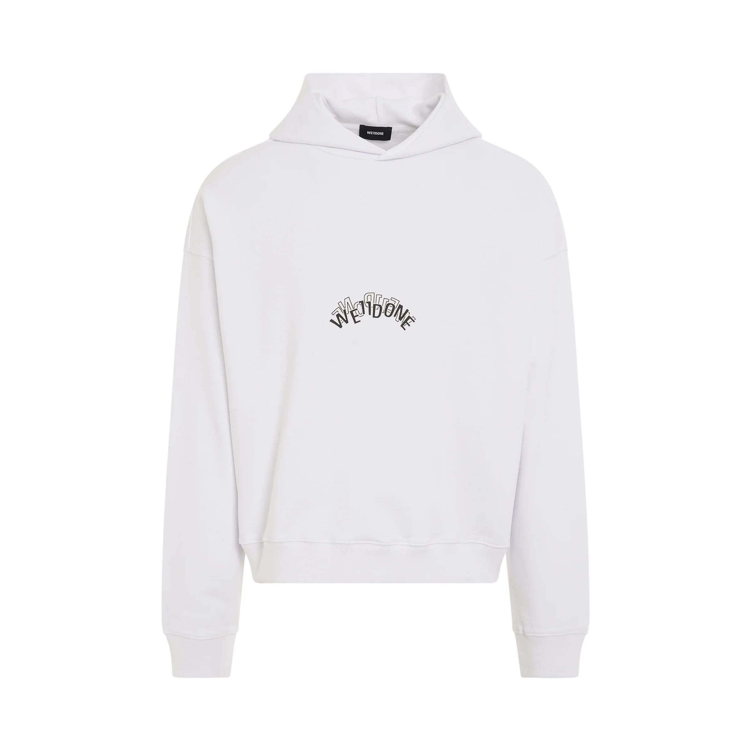 WE11DONE o1mris0824 Layered Logo Hoodie in White Size US S / EU 44-46 / 1 - 1 Thumbnail
