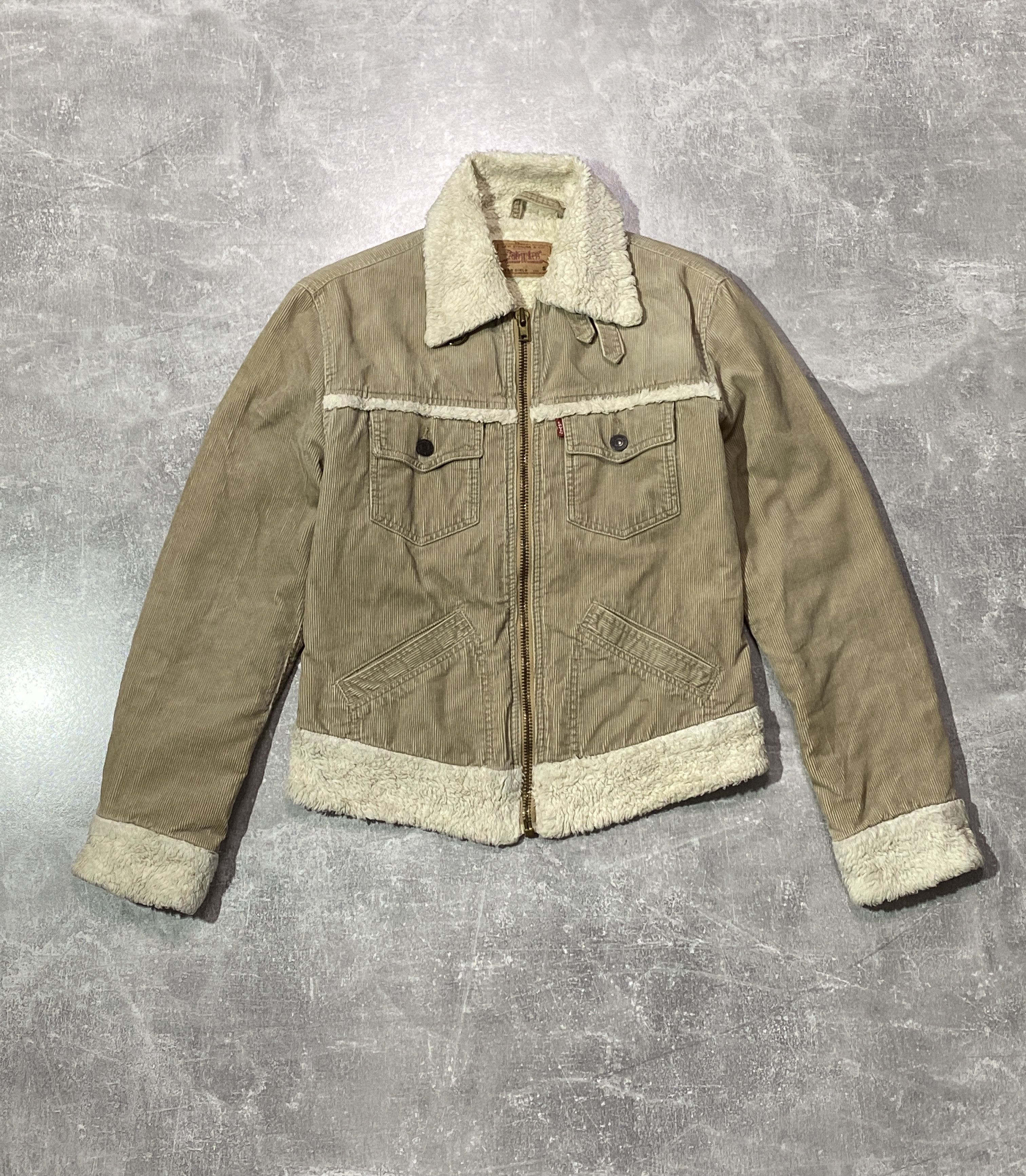 Levi's Vintage 00s Levis Corduroy Sherpa Fur Faux Jacket Size S / US 4 / IT 40 - 1 Thumbnail
