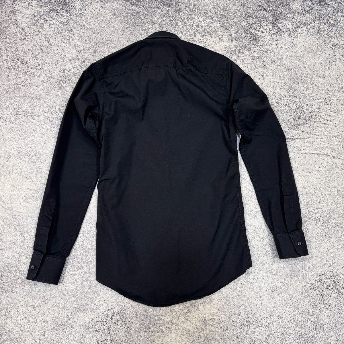 Dsquared2 Dsquared2 Mens Classic Black Cotton Shirt Metal Logo Plate S Size US S / EU 44-46 / 1 - 10 Thumbnail