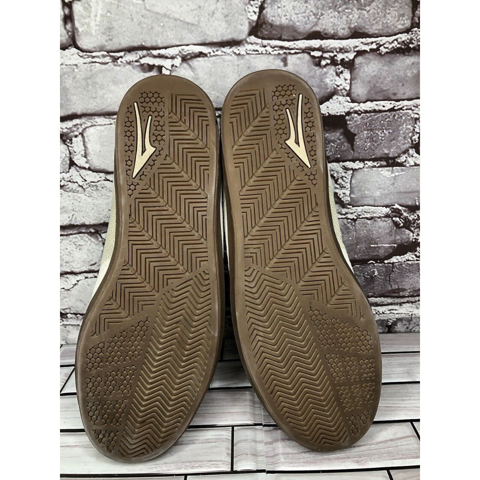 Lakai Lakai Cambridge Beige Suede Blue Tan Fabric Low Lace Up Snea Size US 11 / EU 44 - 6 Thumbnail