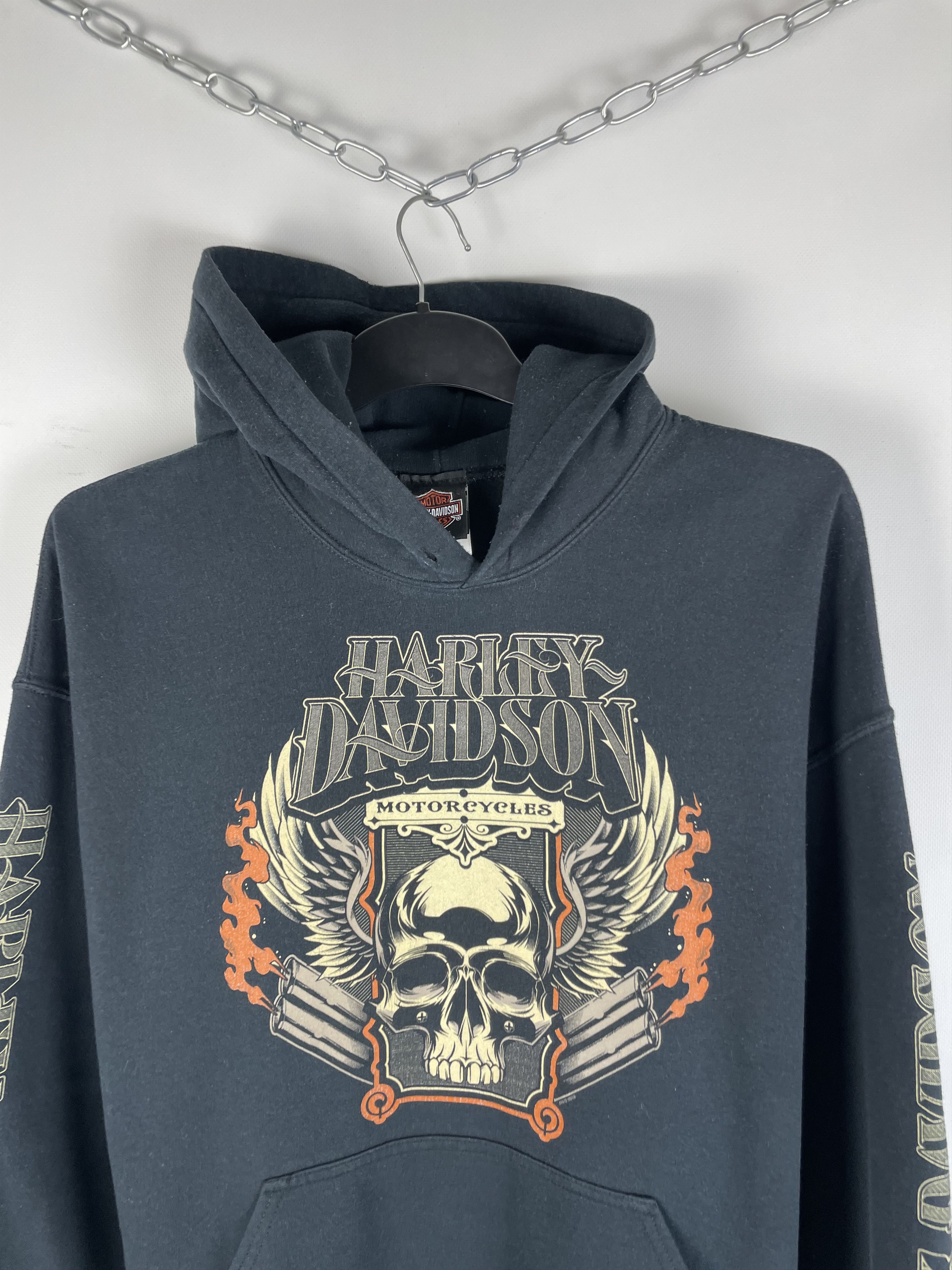 Harley Davidson Vintage HARLEY DAVIDSON Graphic Hoodies Size US XL / EU 56 / 4 - 4 Thumbnail