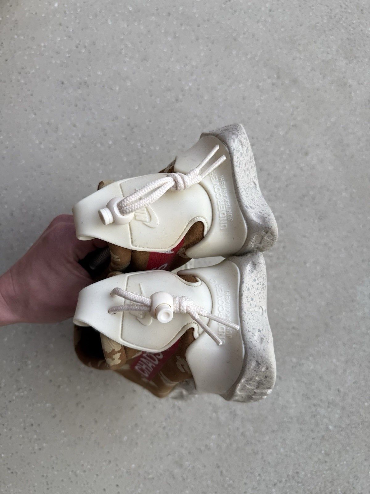 Nike × Undercover Nike Moc Flow SP x Undercover Ale Brown Red White Men's Size US 11.5 / EU 44-45 - 5 Thumbnail