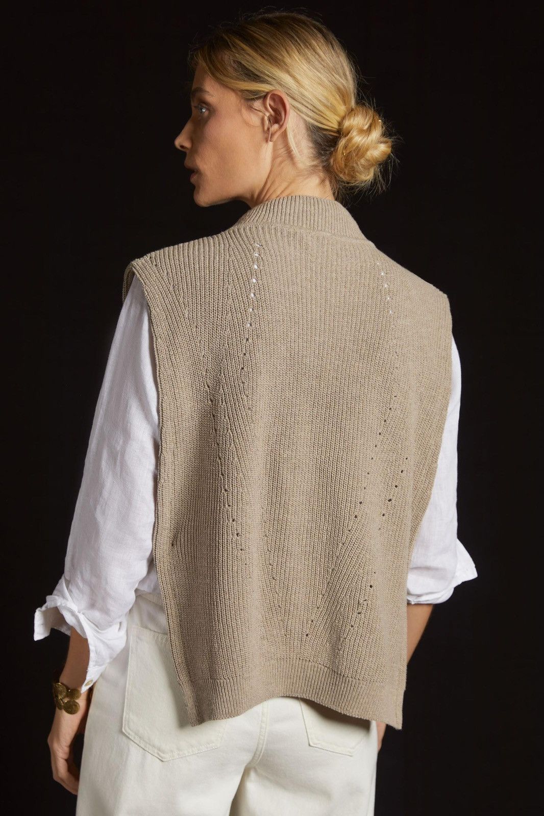 Anthropologie Anthropologie Pilcro Mock Layer Sweater Vest Knit Poncho Size L / US 10 / IT 46 - 11 Thumbnail