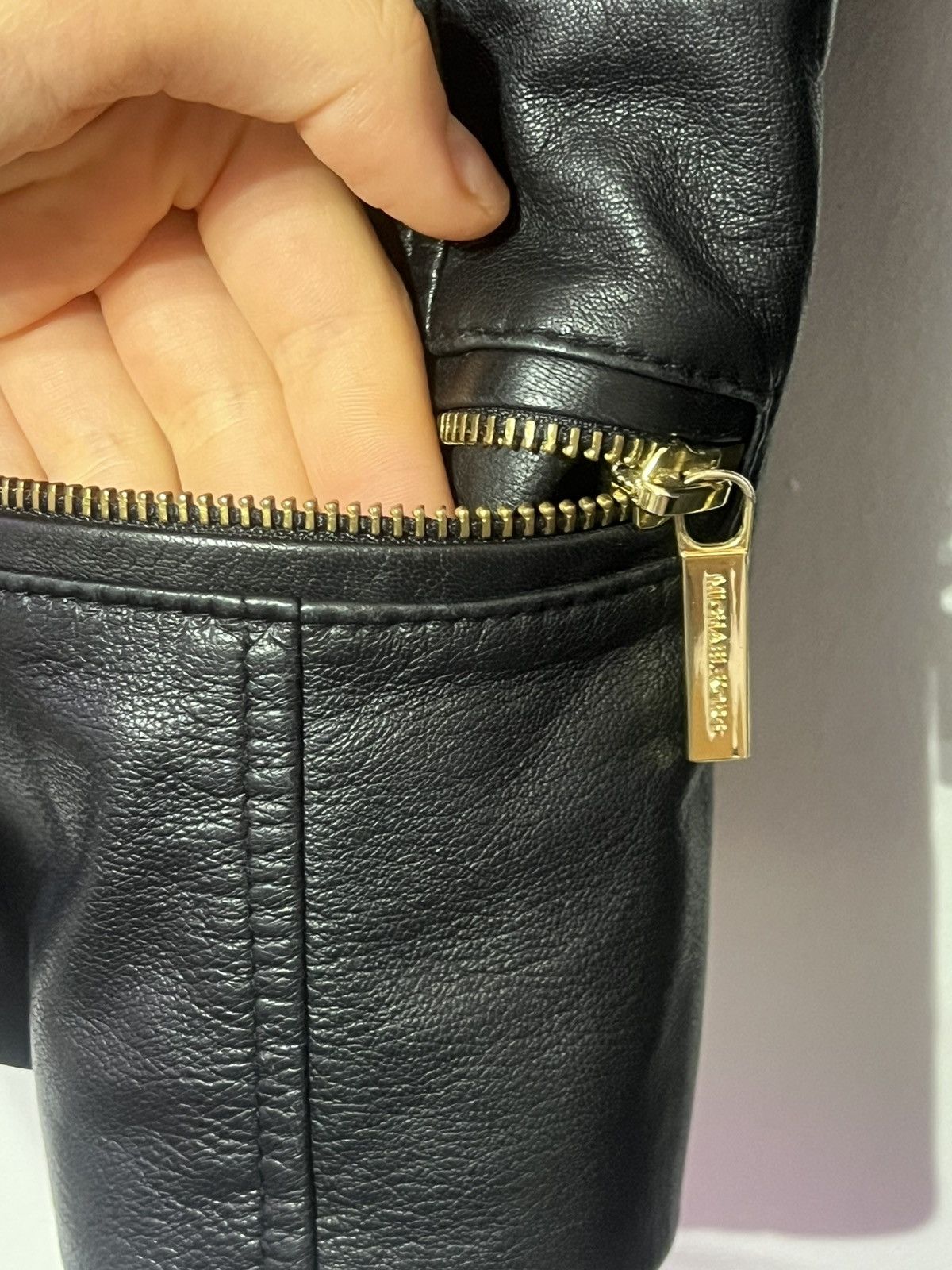 Michael Kors Michael Kors Leather Jacket Size S / US 4 / IT 40 - 6 Thumbnail